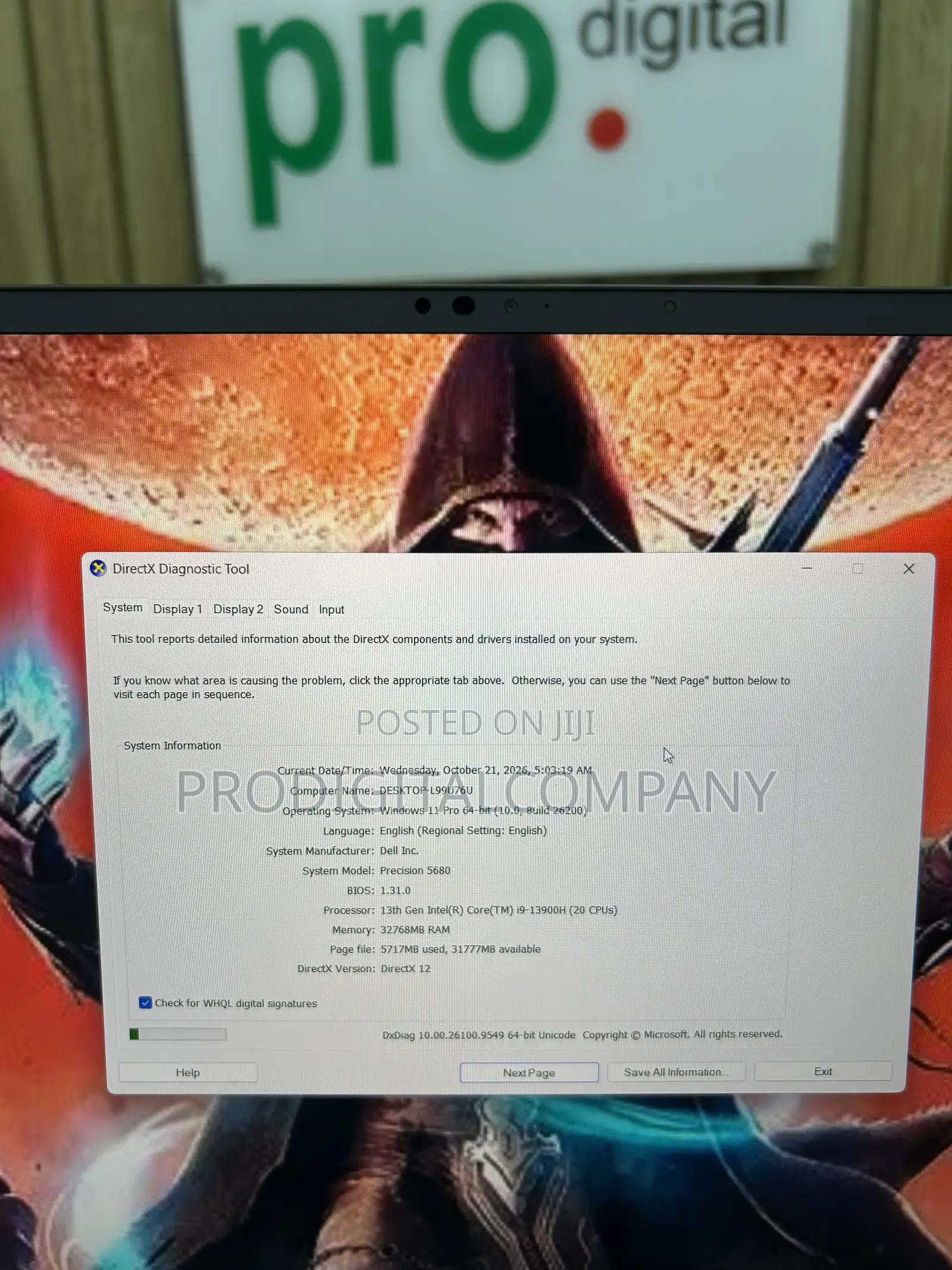 Laptop Dell Precision 5680 32GB Intel Core i9 SSD 1T
