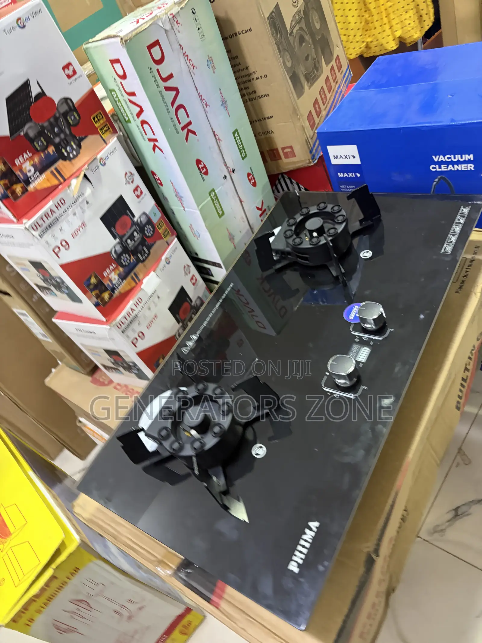 PHIIMA Twin Burner Gas Cooktop for Indoor Kitchens