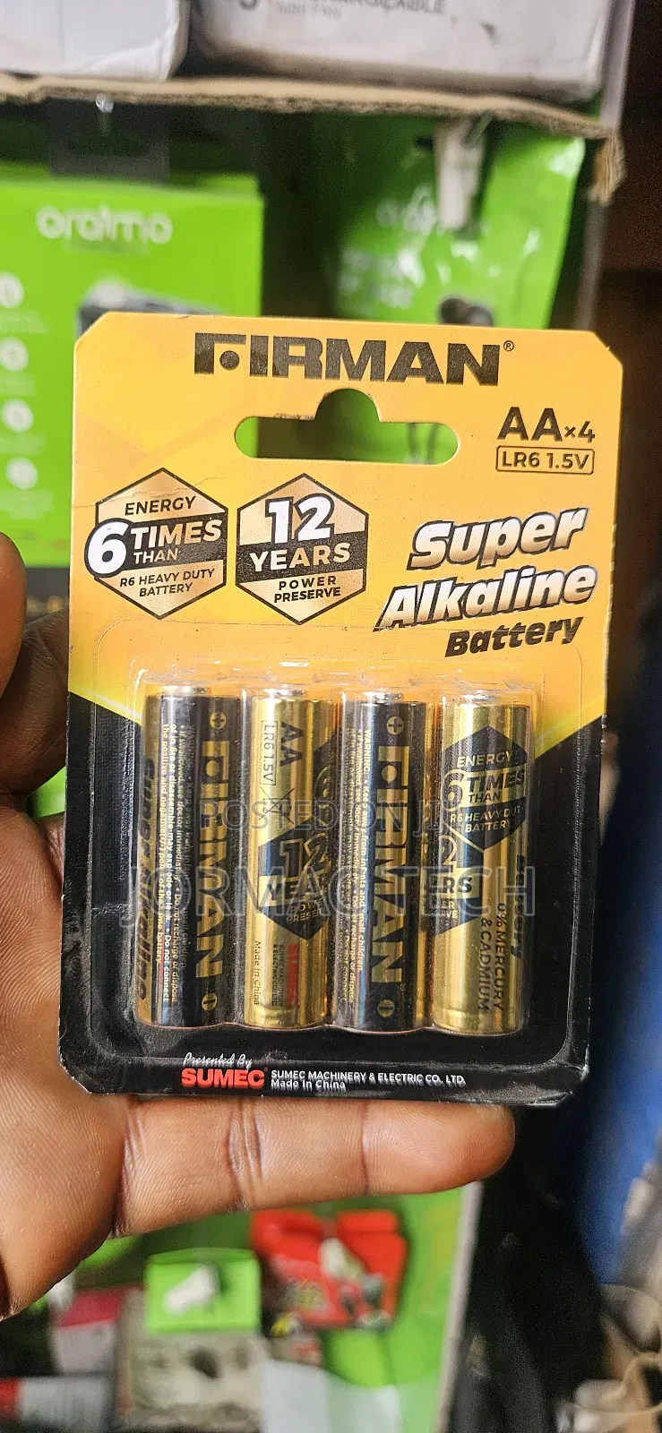 Fireman Alkaline Batteries R6 1.5v AA By4