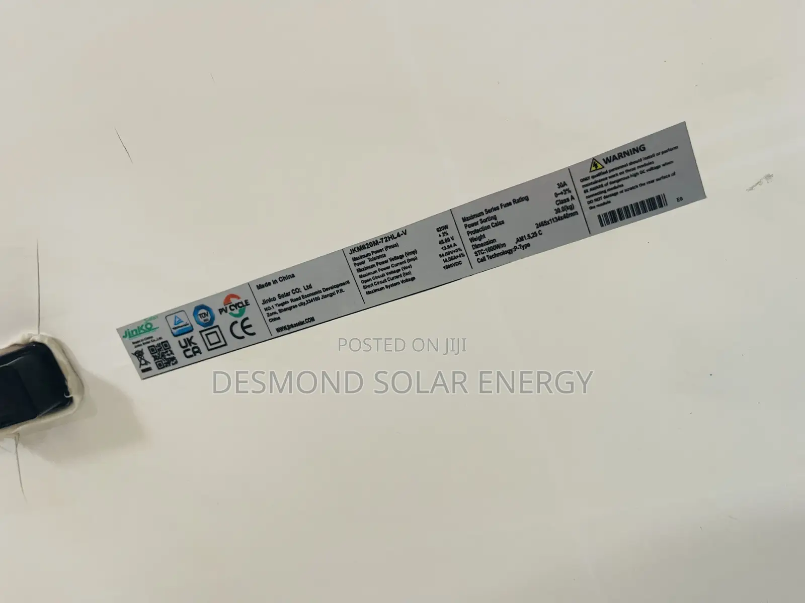 620watt Original Jinko Solar Panels Available Now in Good Price Now