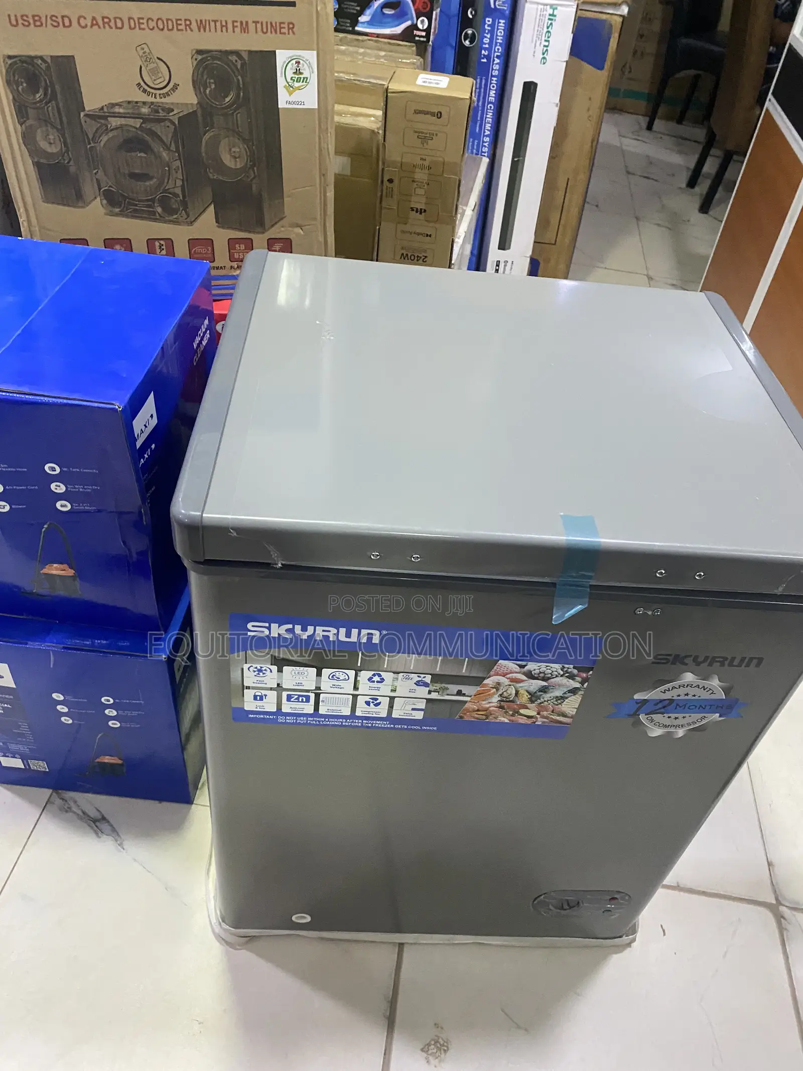 SKYRUN BD-100HNW 100L Chest Freezer With Easy-Clean Drainage