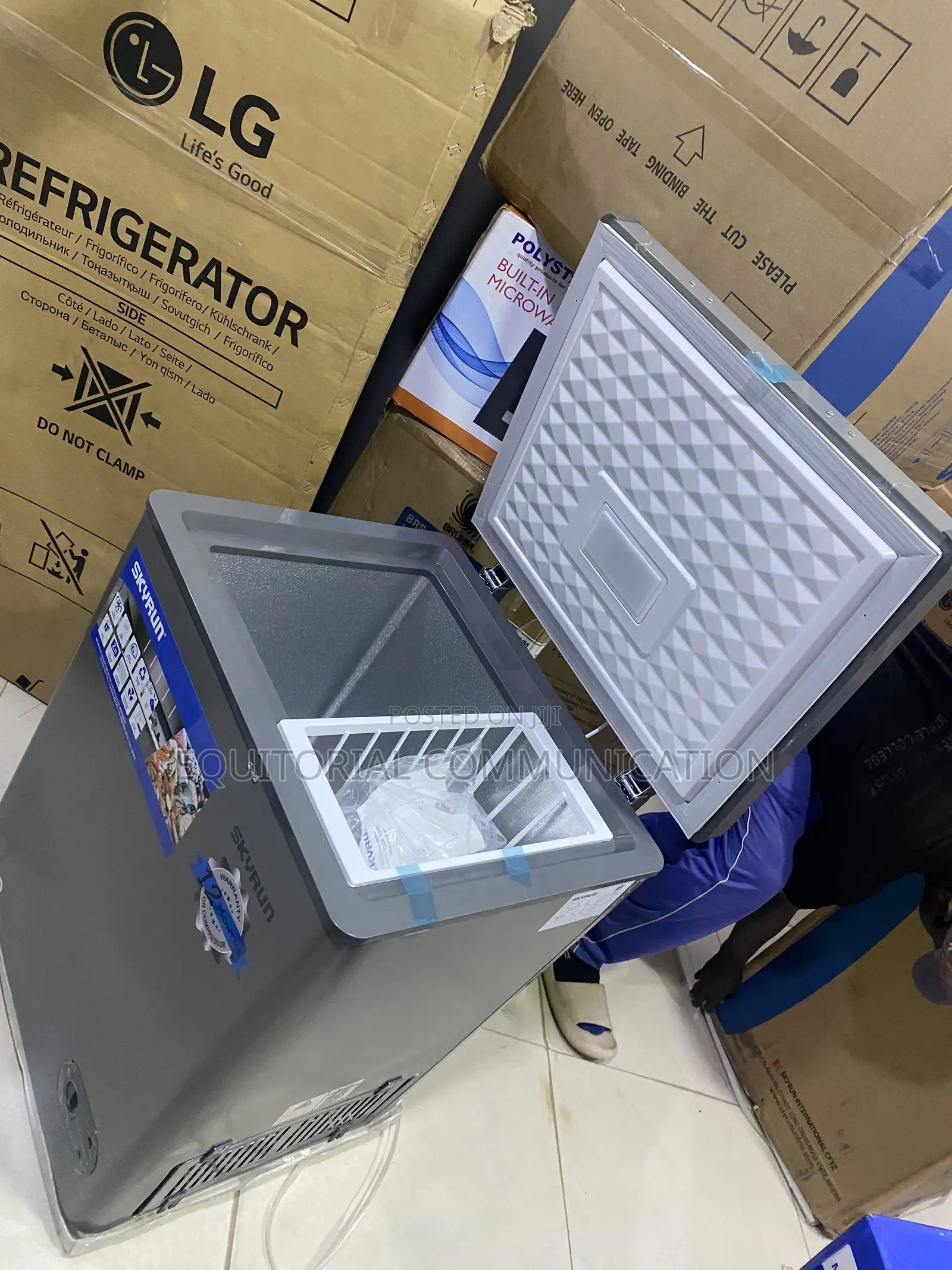 SKYRUN BD-100HNW 100L Chest Freezer With Easy-Clean Drainage