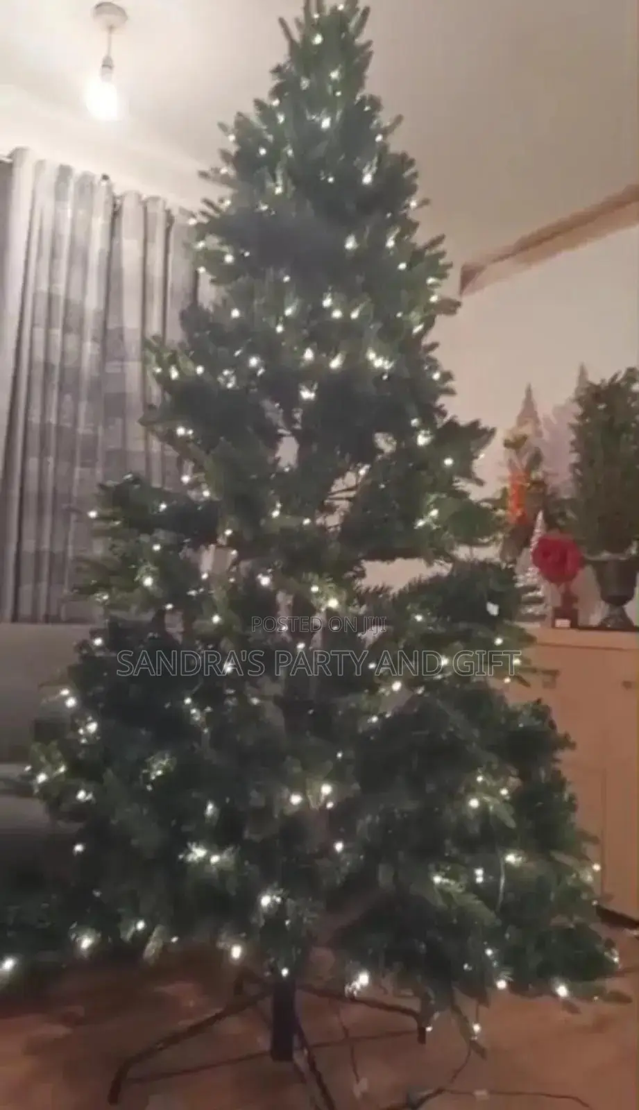 7ft Pre Lit Christmas Tree At