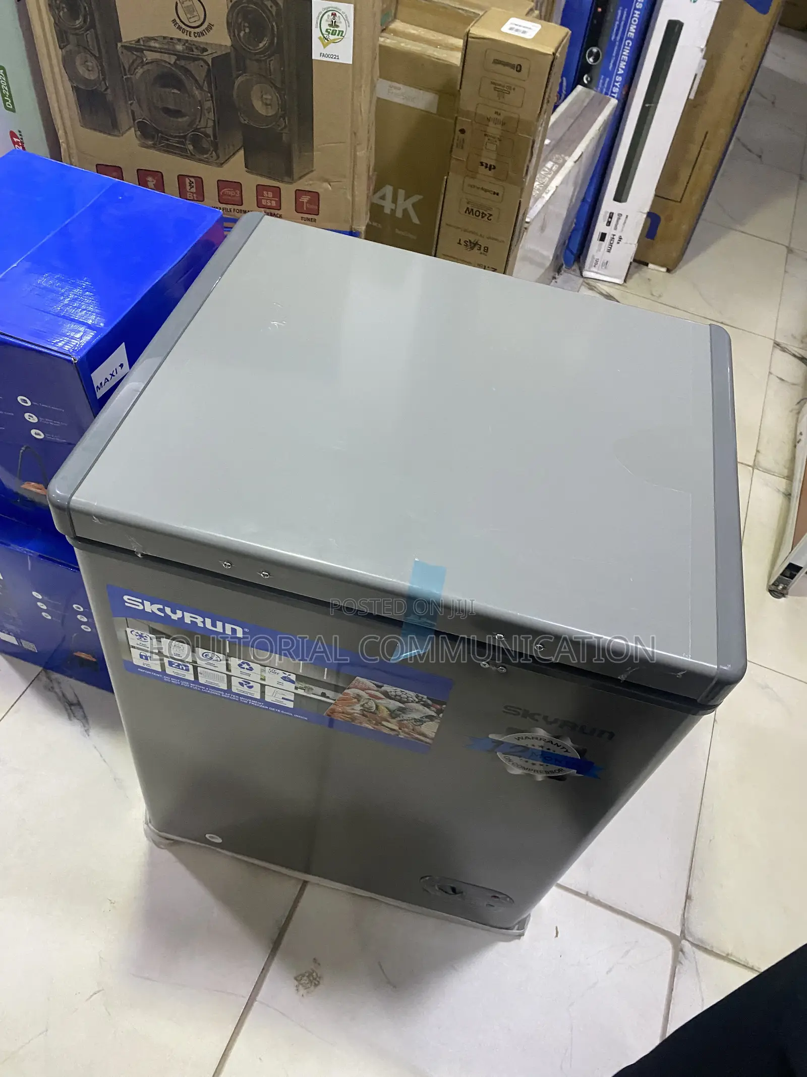 Skyrun 100L Chest Freezer for Home Food Storage BD-100HNW