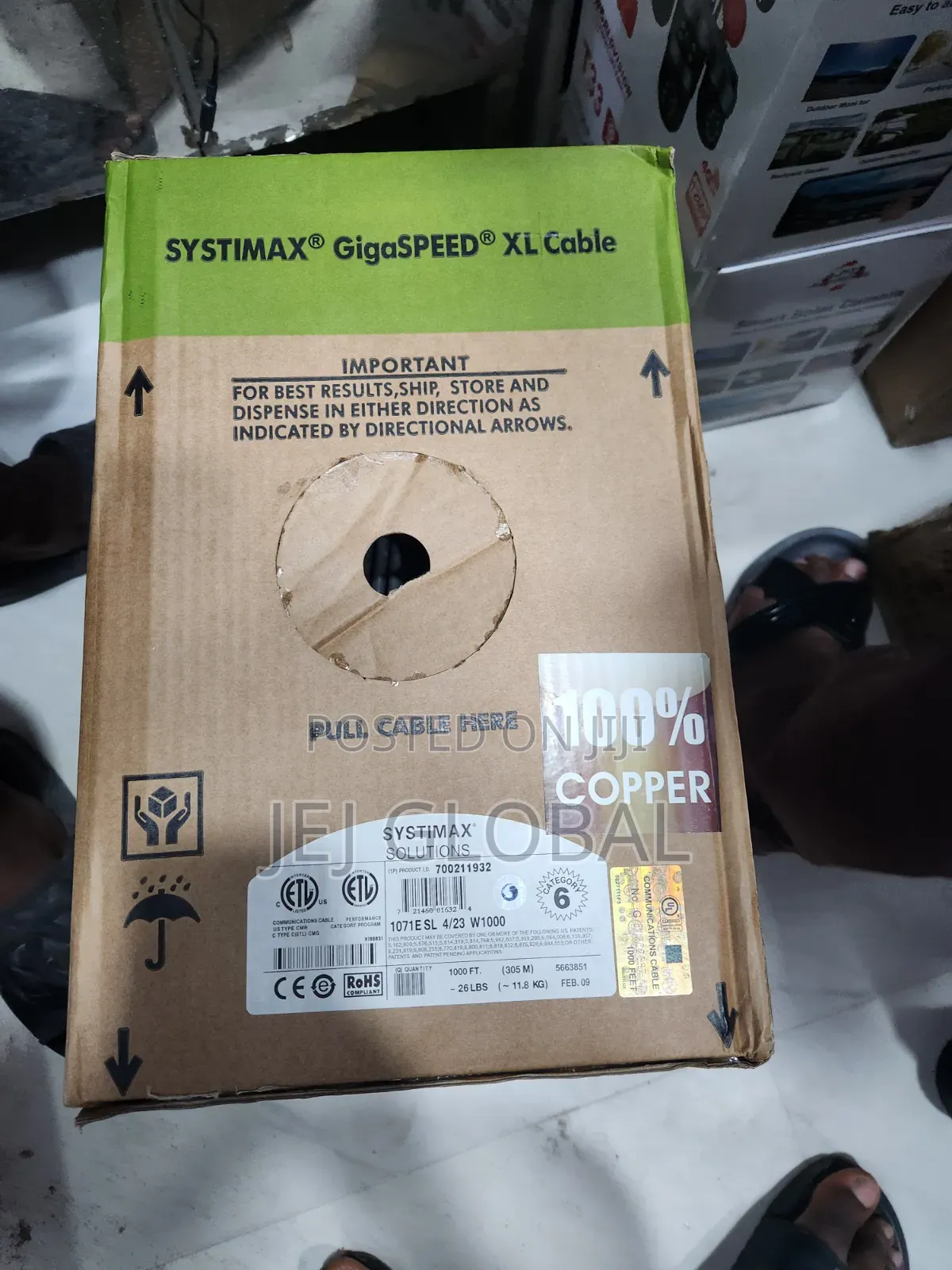 Original Systimax GigaSPEED XL Cat.6 Network Cable (100% Copper)–305m