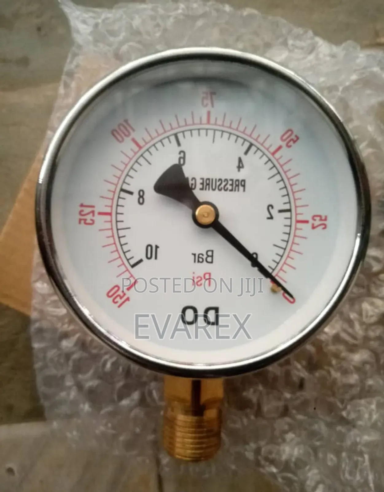 Water Pressure Gauge 10 Bar, 4" X 1⁄2