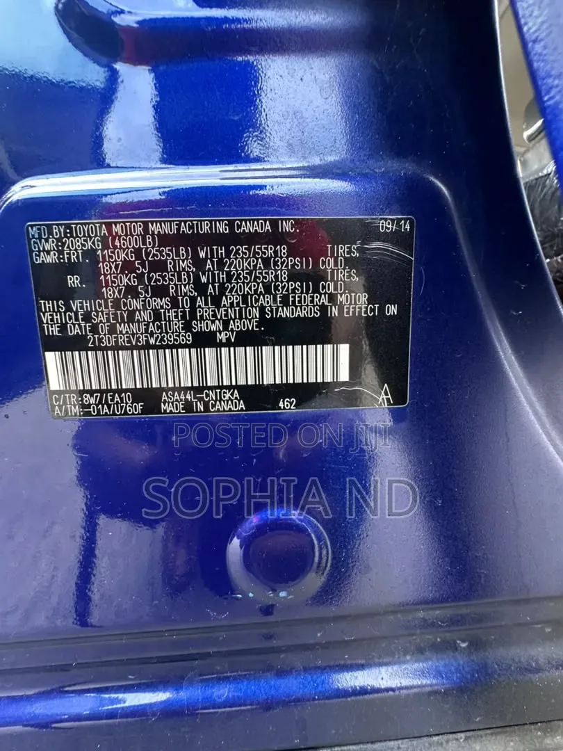 Toyota RAV4 2015 Blue