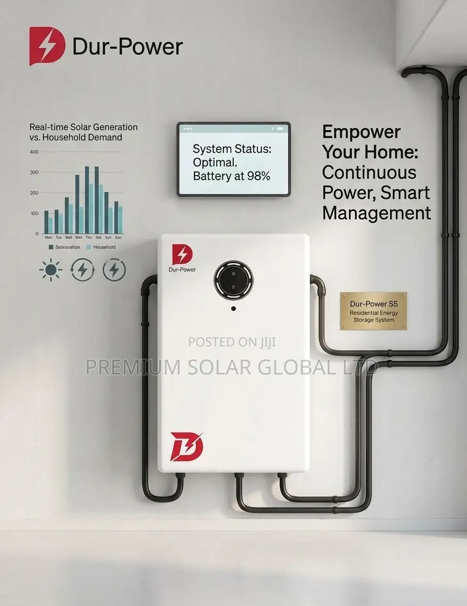 Dur Power 8kWh 48V Lithium Battery.