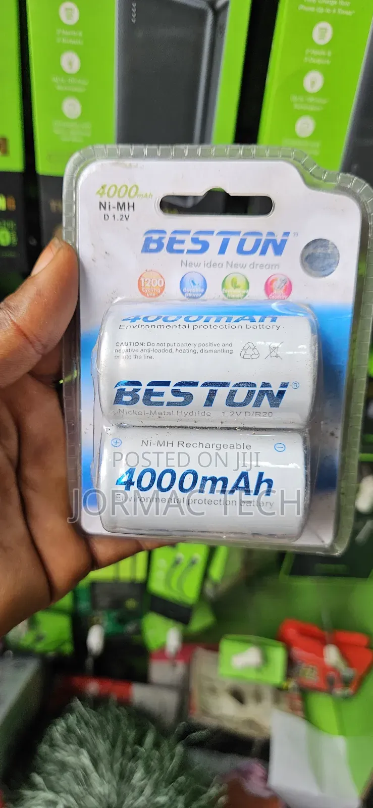 R20 D SIZE Ni-Mh Beston Rechargeable Batteries