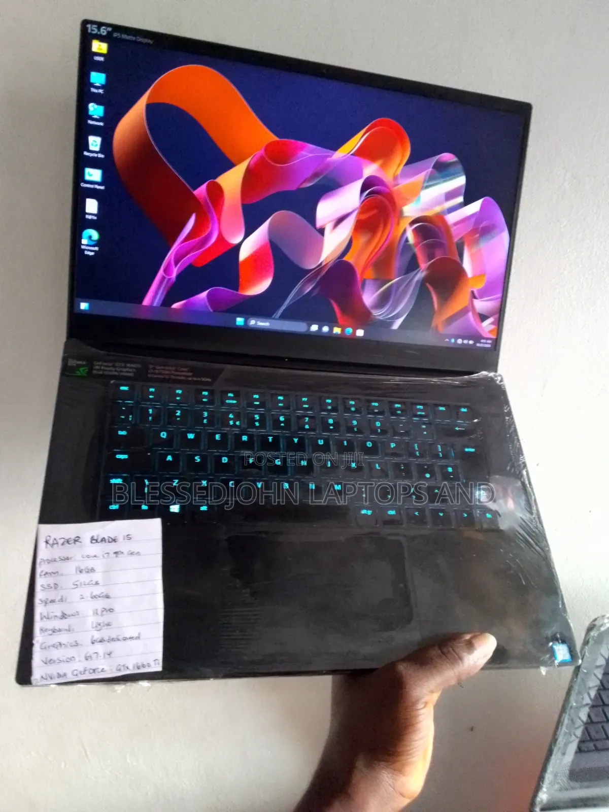 Laptop Razer Blade 16GB Intel Core i7 SSD 512GB