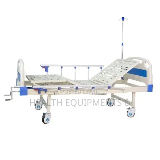 2 Crank Manual Hospital Bed – Adjustable Patient Bed