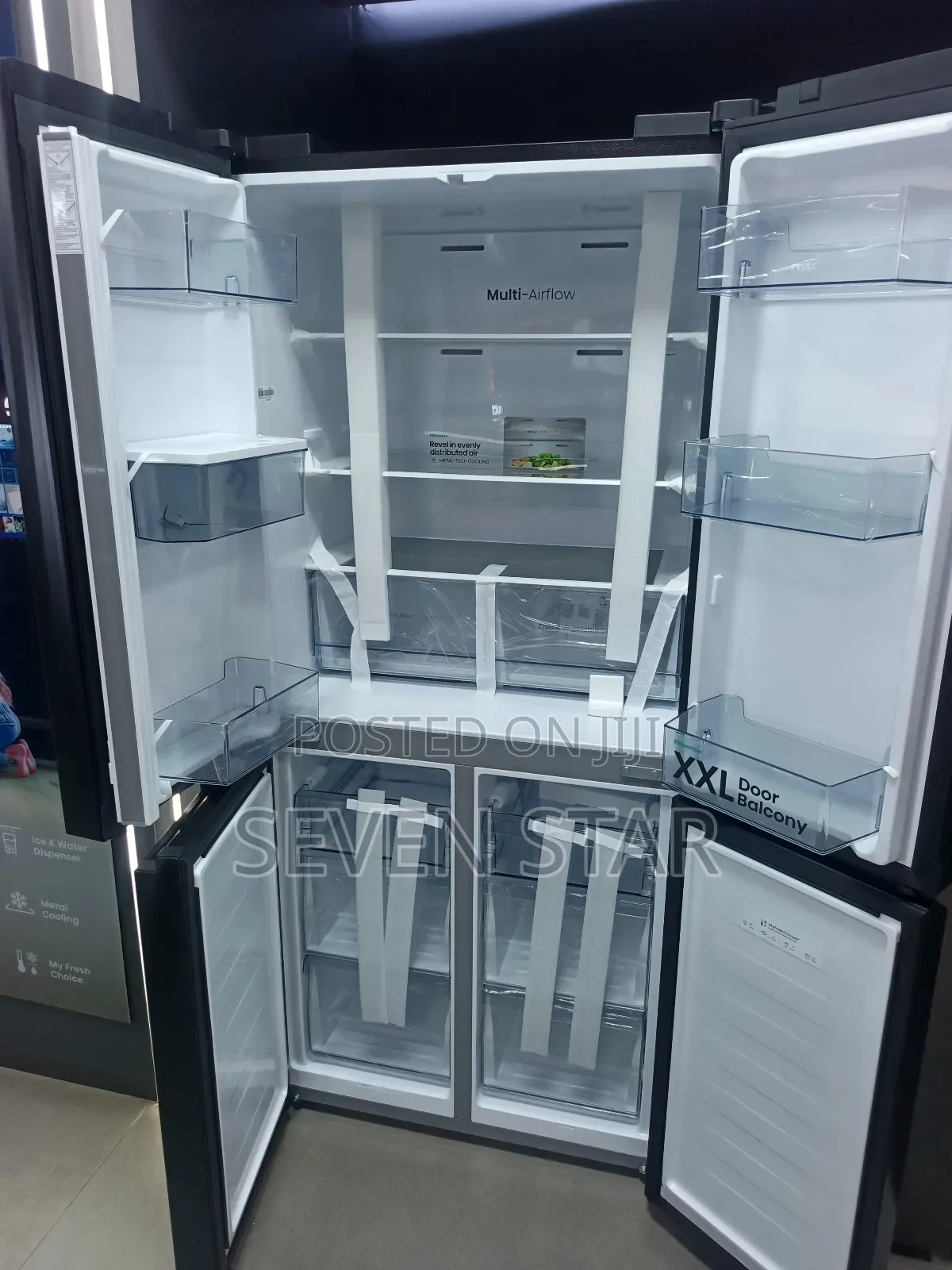 Hisense 482Litres 4 Door Refrigerator REF61WCB-RQ