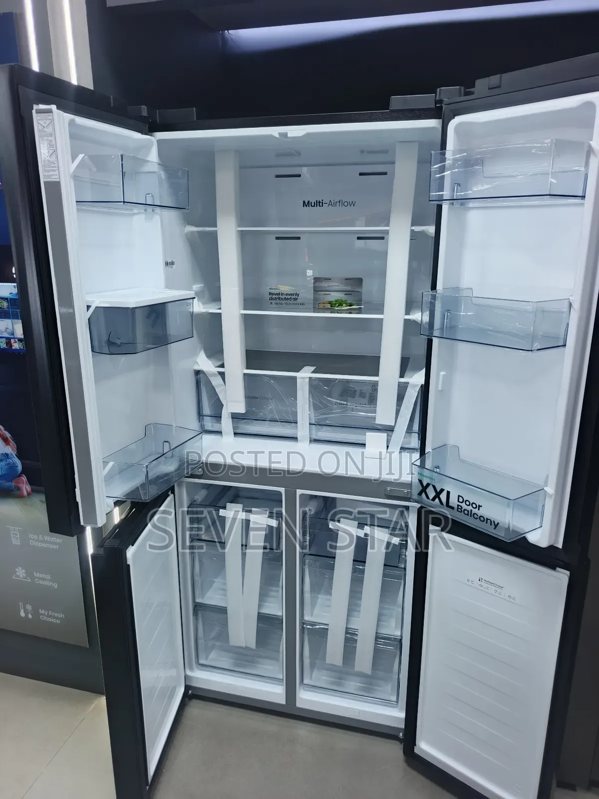 Hisense 482Litres 4 Door Refrigerator REF61WCB-RQ