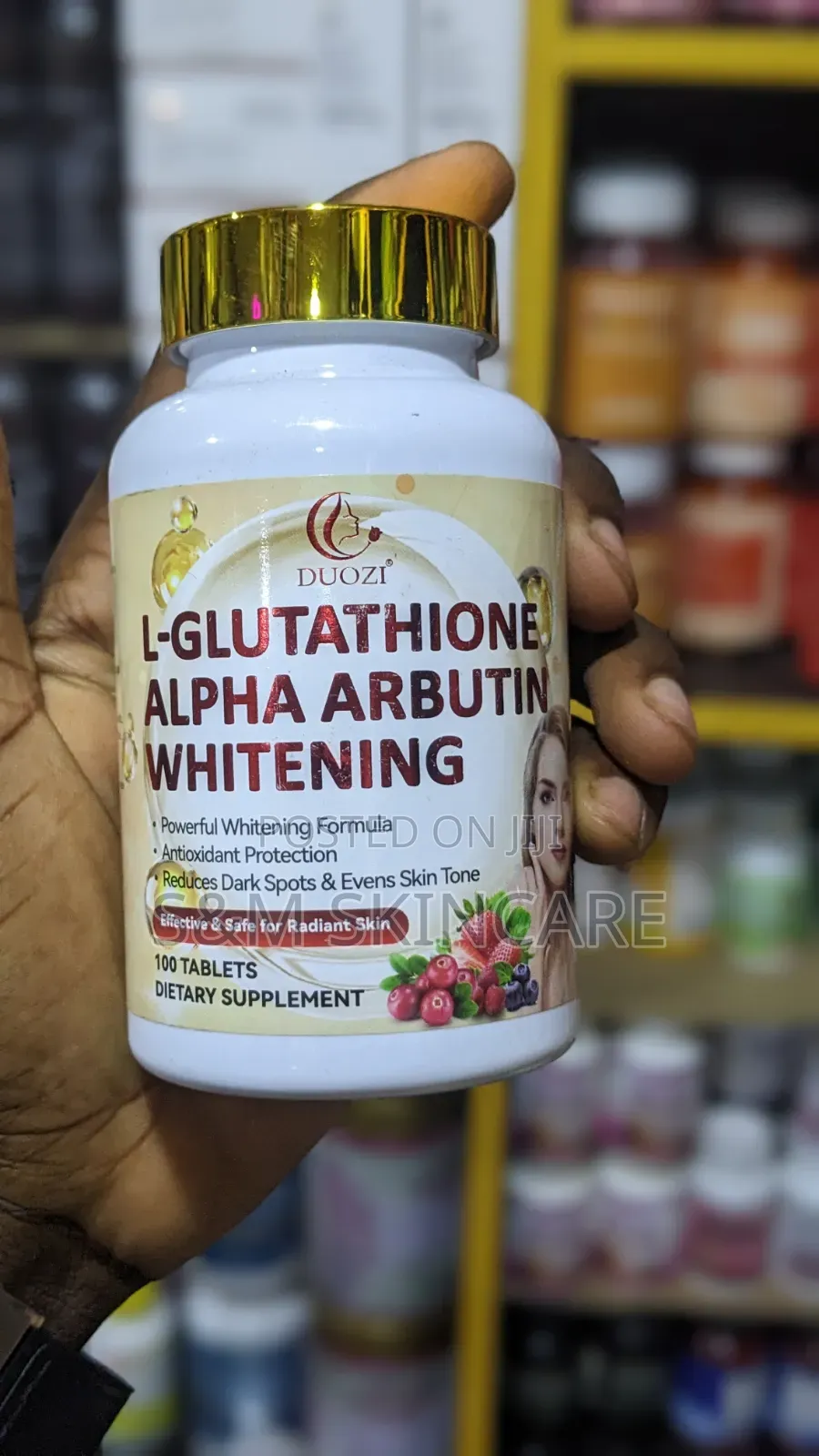 DUOZI L-Glutathione Alpha Arbutin Tablets – 100 Tablets