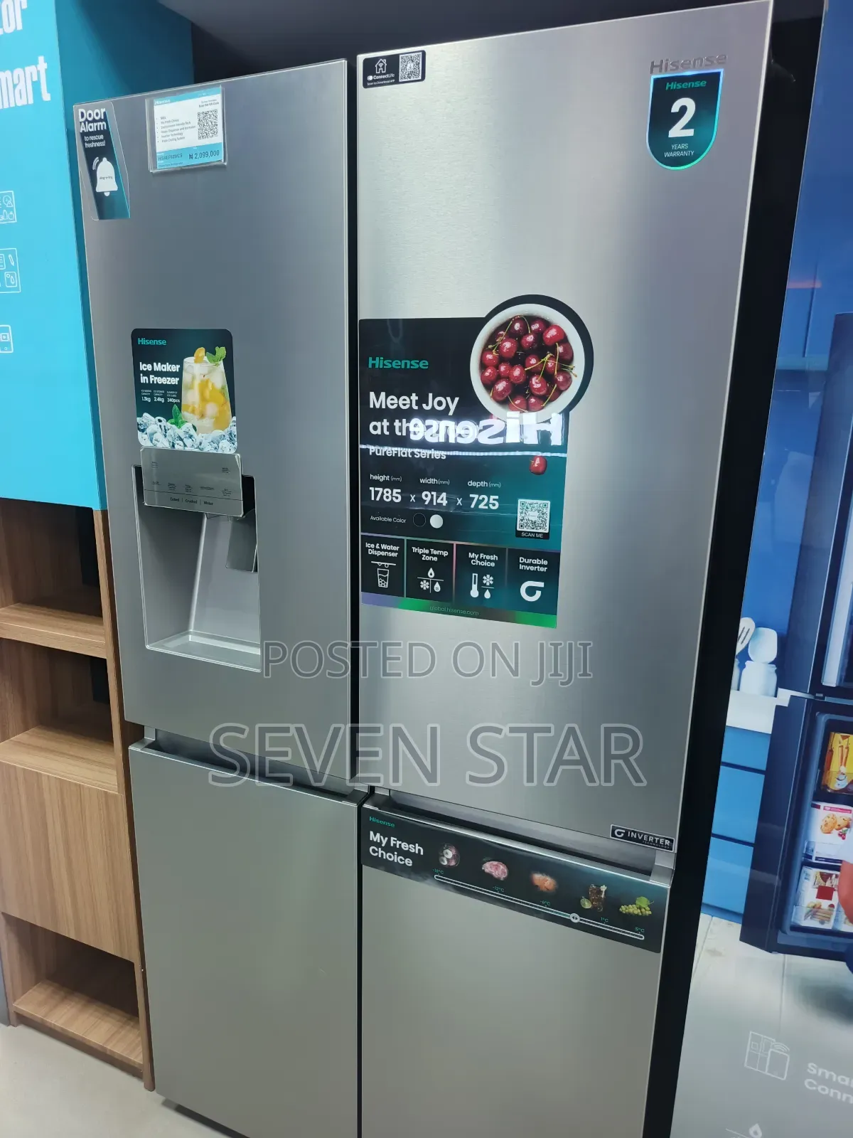 Hisense 4door Refrigerator 541Litres REF48WCS