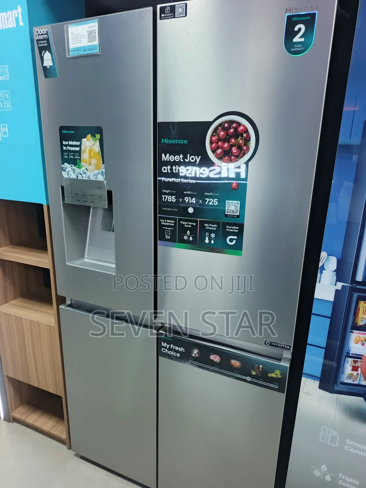 Hisense 4door Refrigerator 541Litres REF48WCS
