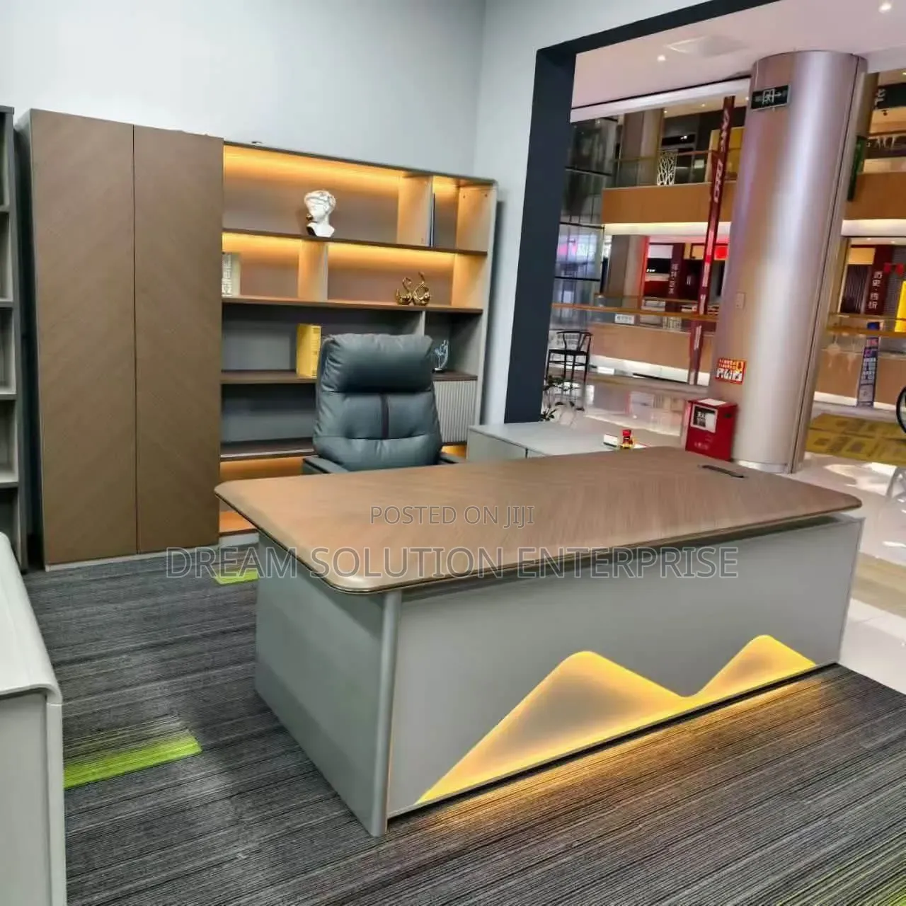 2 Meter Executive Office Table With Extension and Light