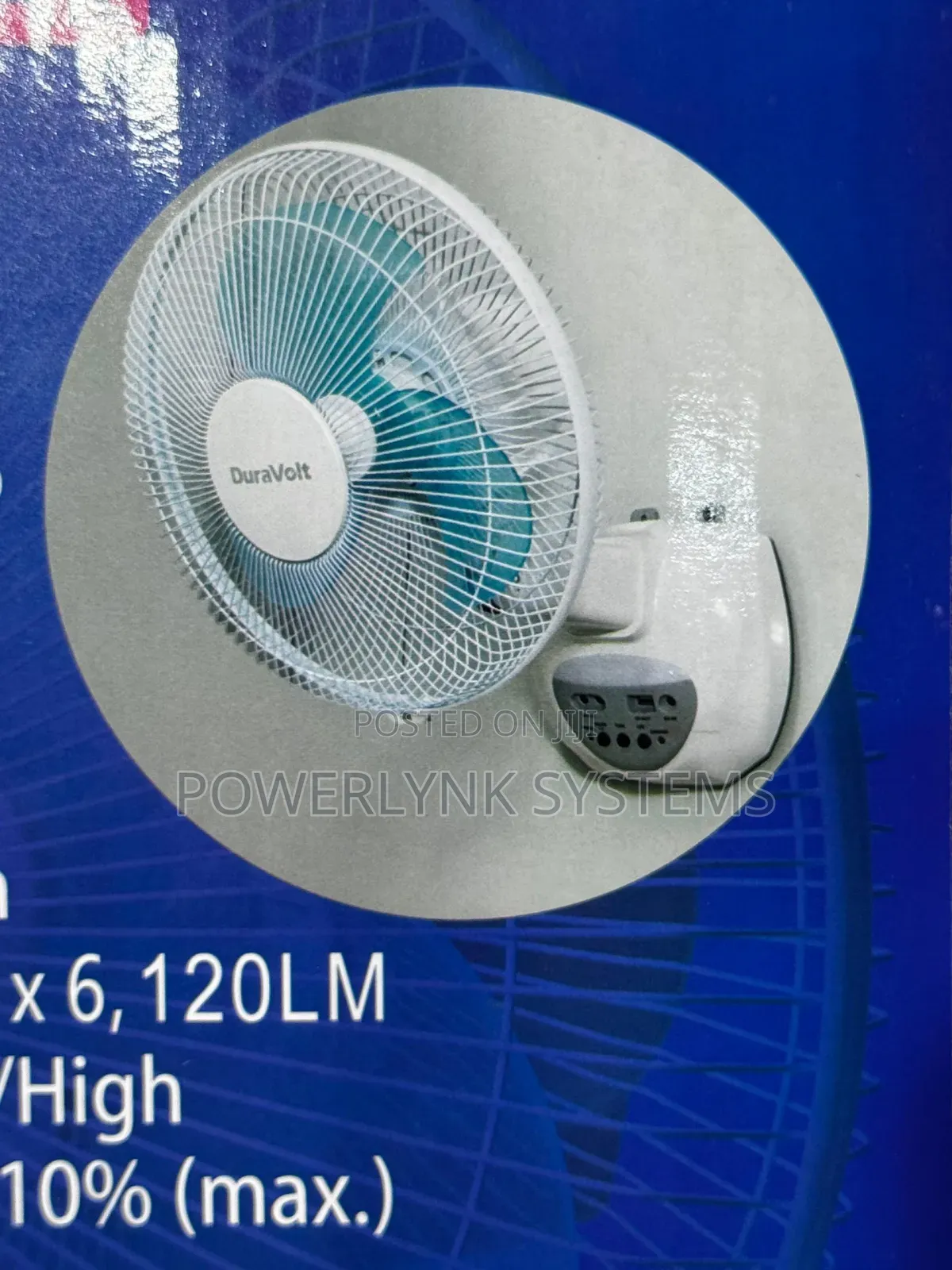 Duravolt 12-Inch Rechargeable Fan (3-in-1)