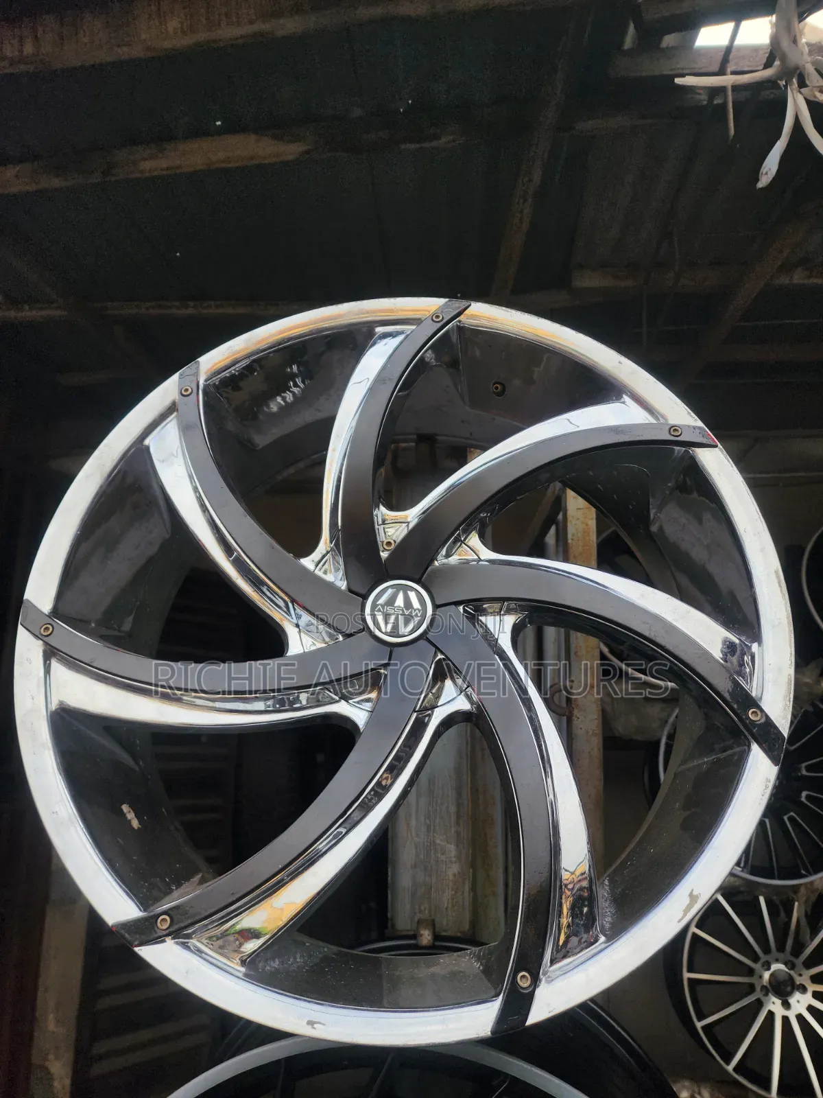 Original Used Chrome 24-Inch Rim.