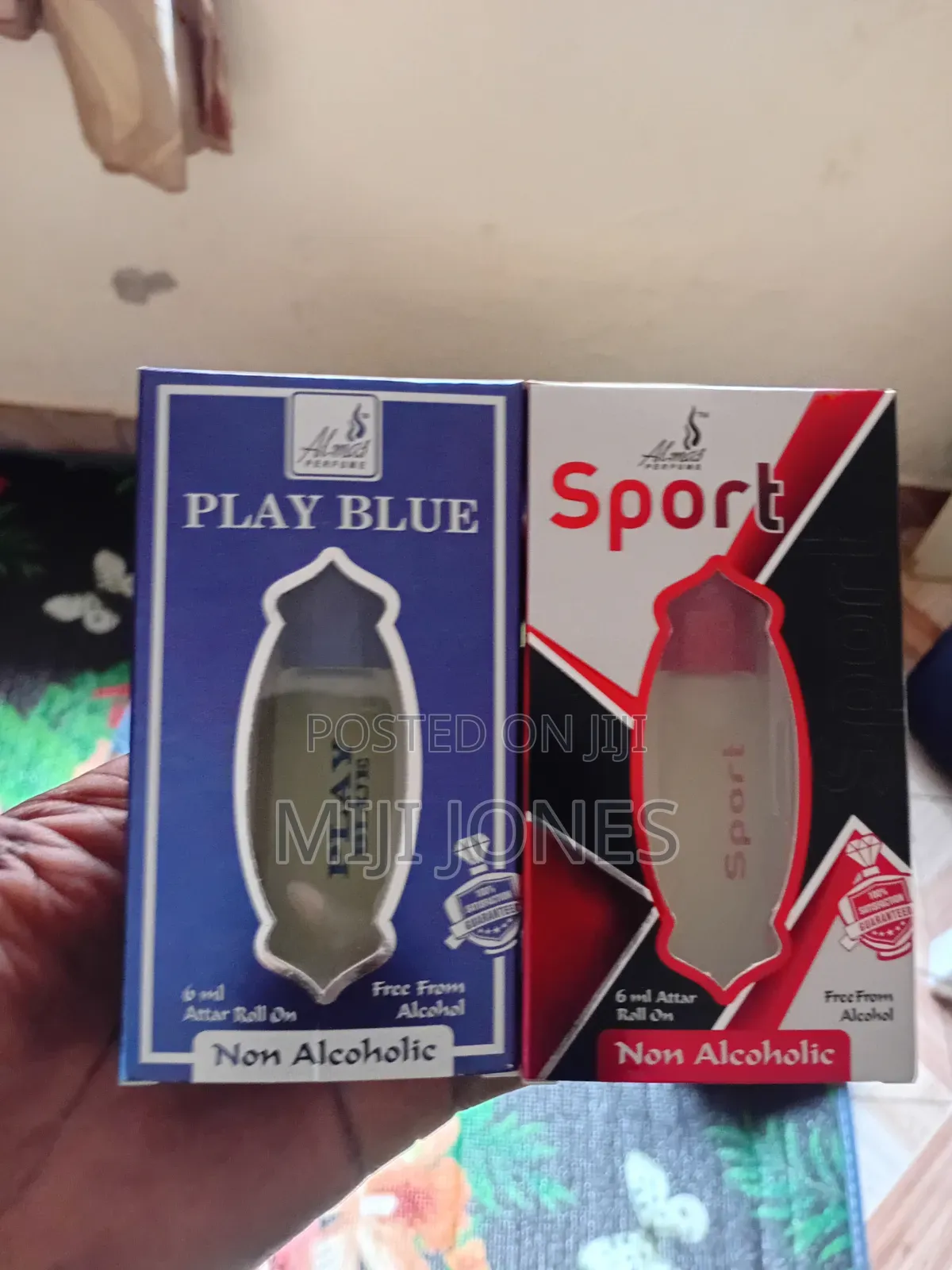 Almas Perfume Sport OR Play Blue 6ml Perfume Oil.