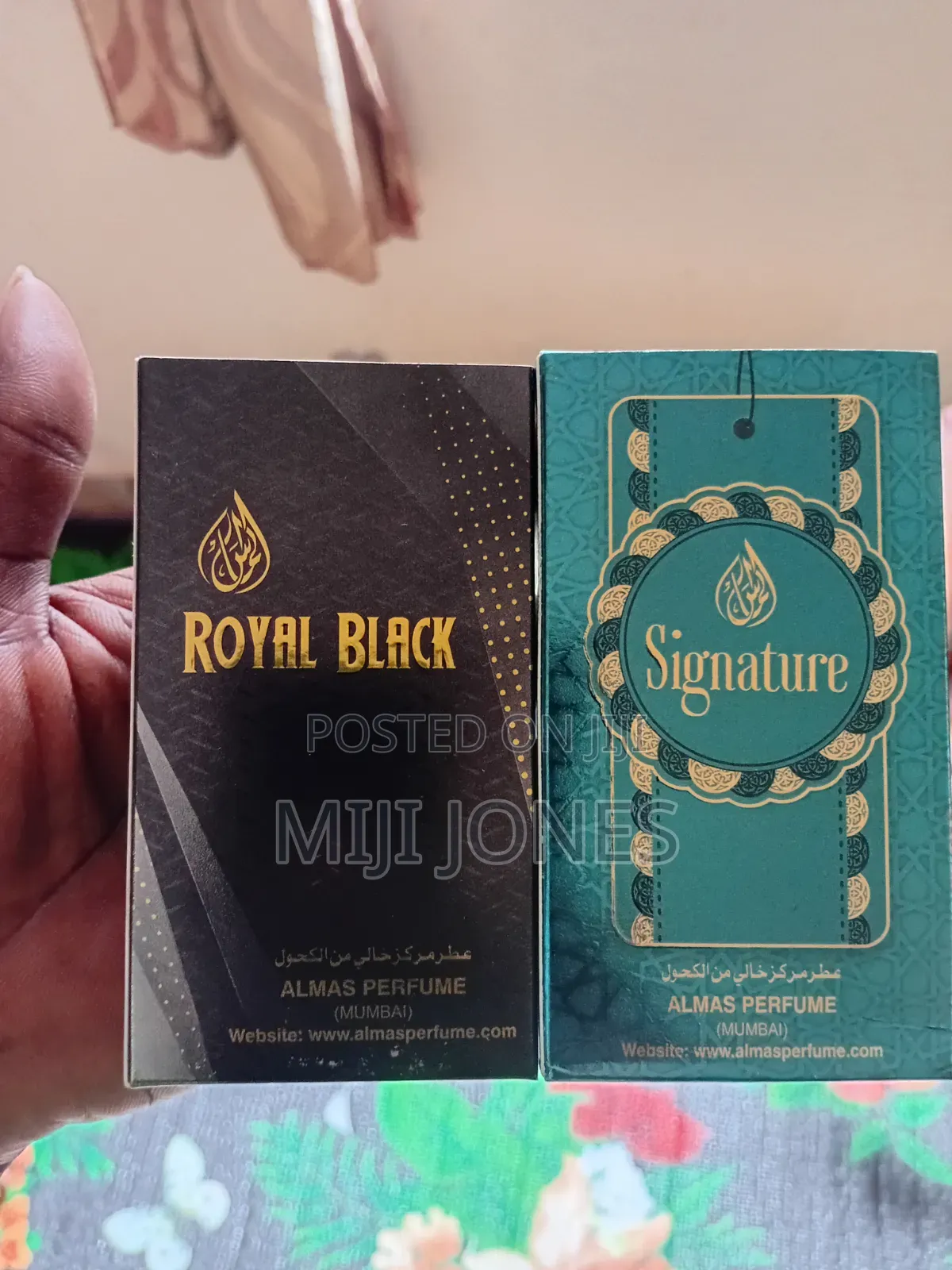 Almas Perfume 6ml Attar Roll On: Signature OR Royal Black*