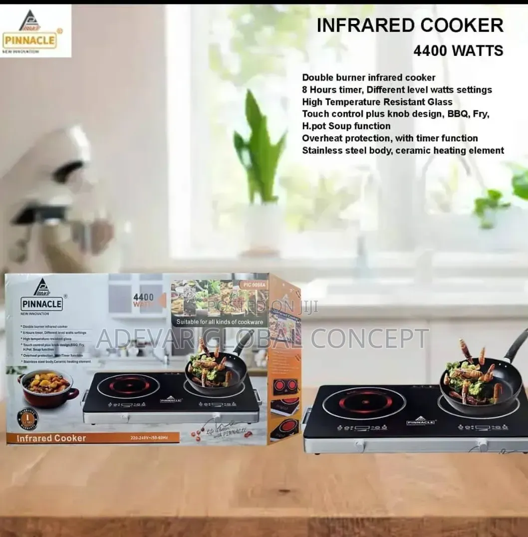 Pinnacle Double Electric Hot Plate Cooker - 4400 Watts
