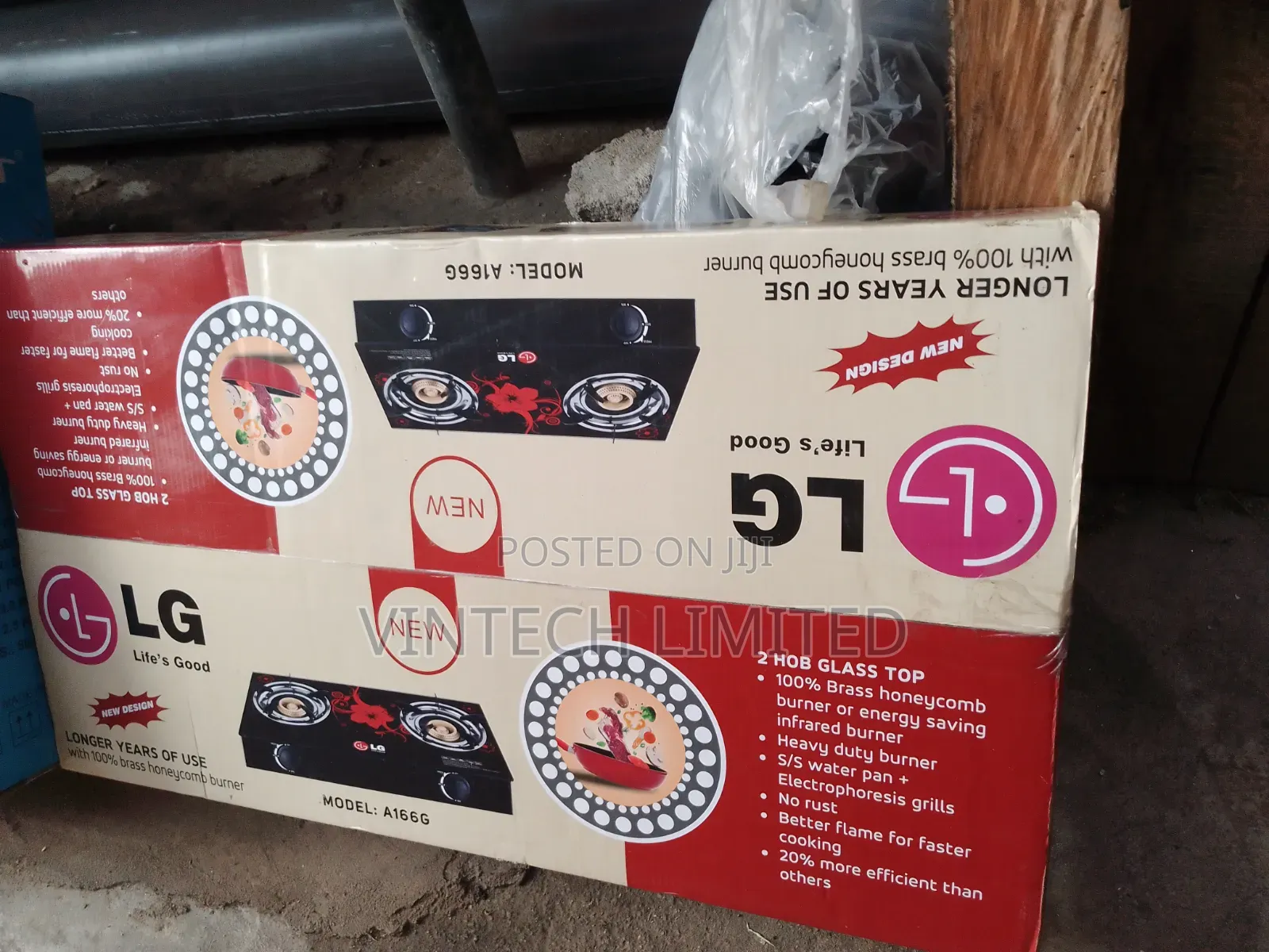 LG Table Gas Stove, Glass Top