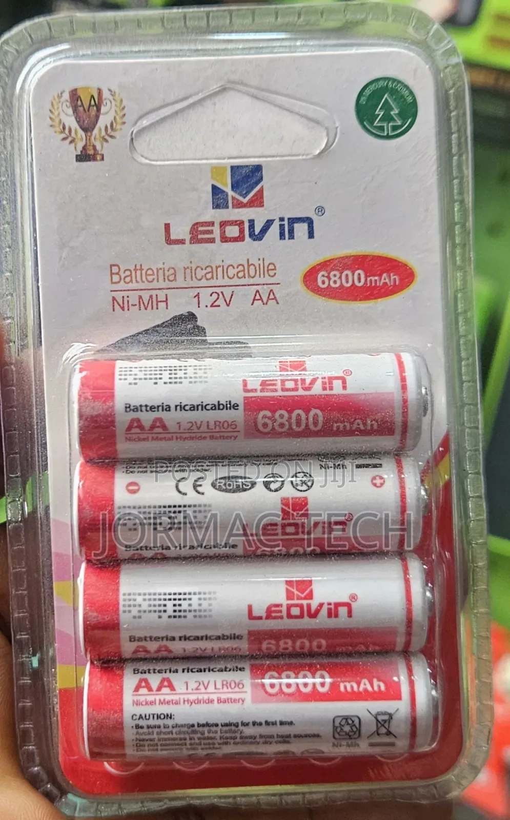 Leovin Battery Ni-Mh R6 Rechargeable Batteries