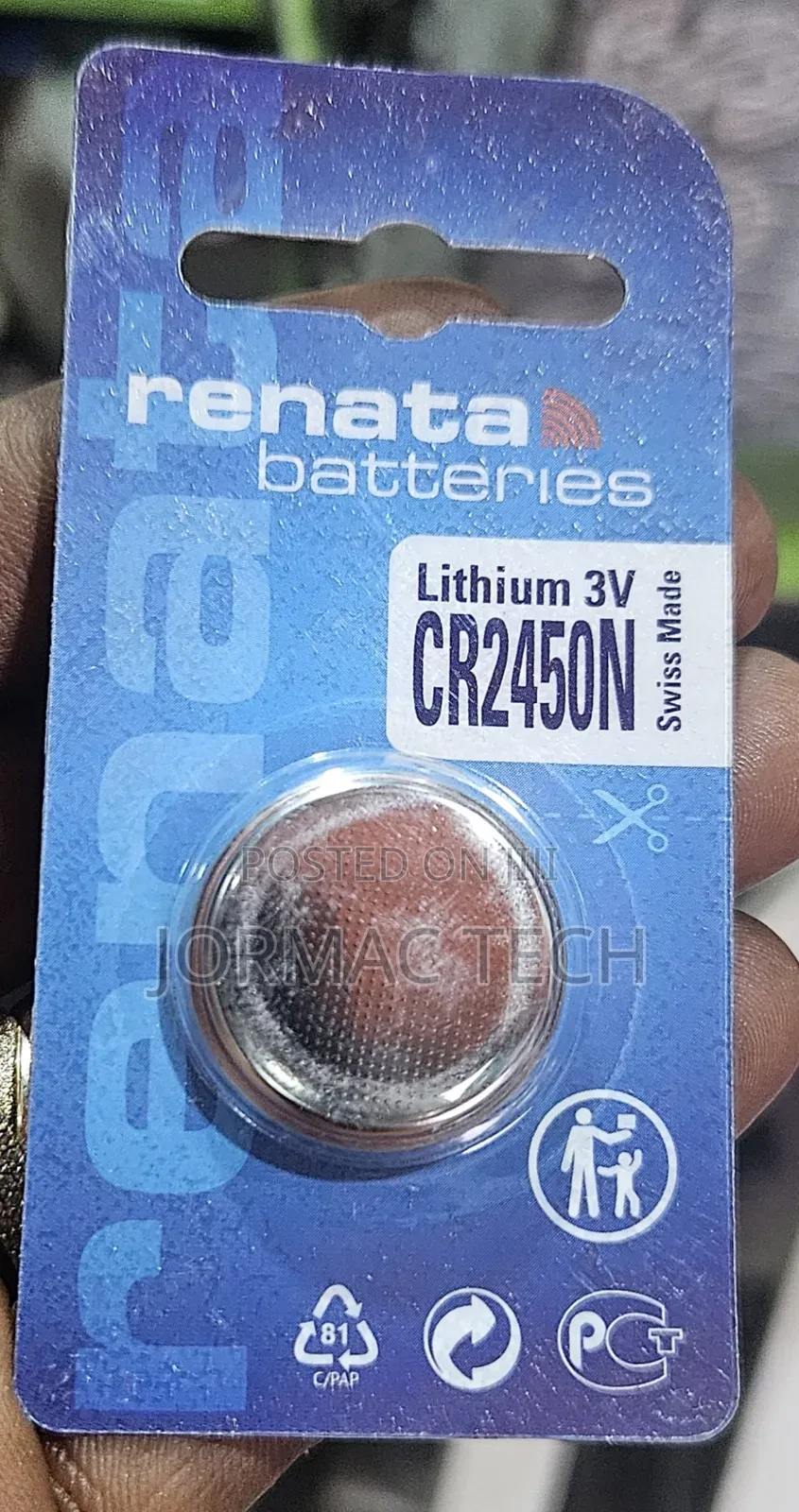 Renata Lithium 3v Battery Cr2450n
