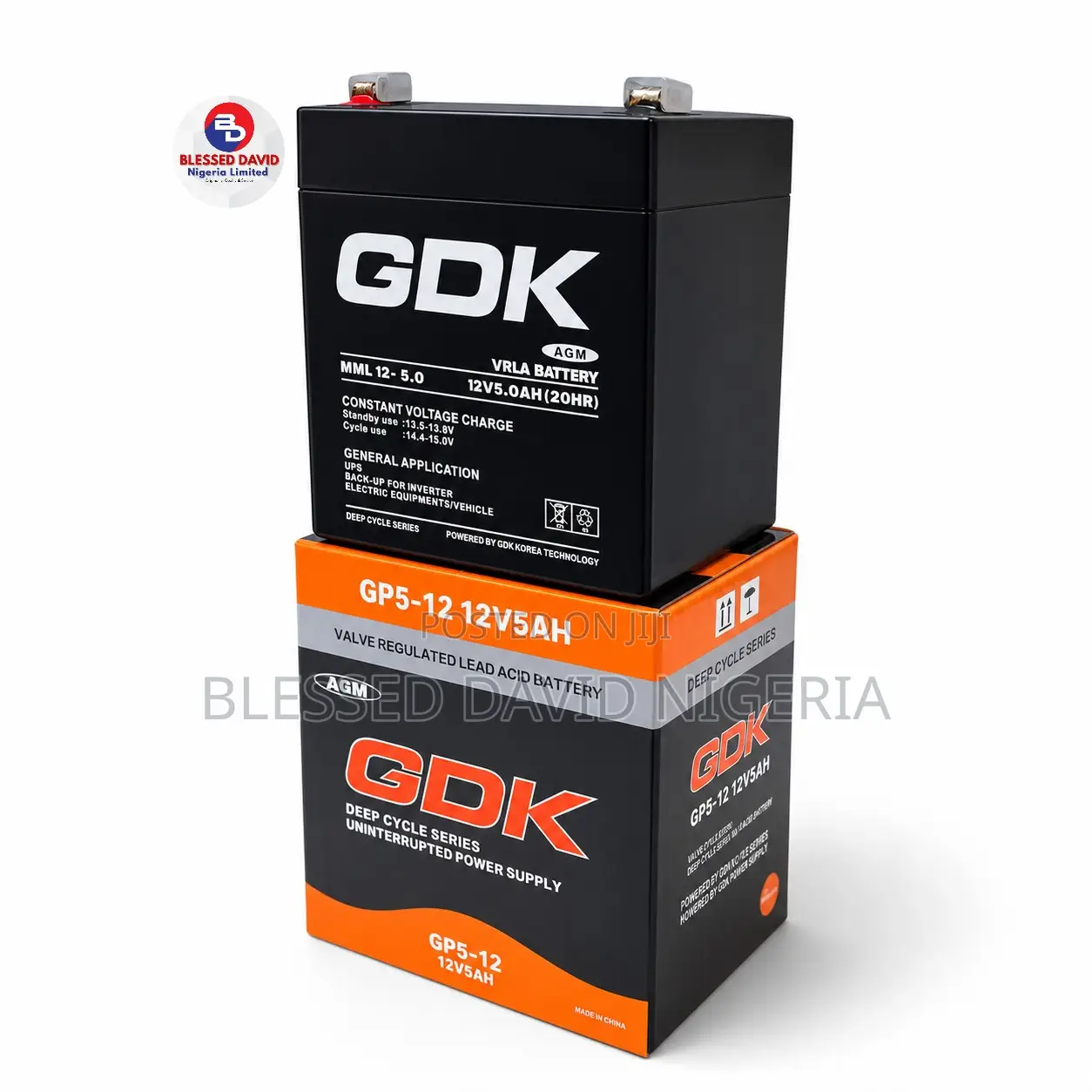 GDK 12V 5Ah Valve Regulated Lead Acid Battery