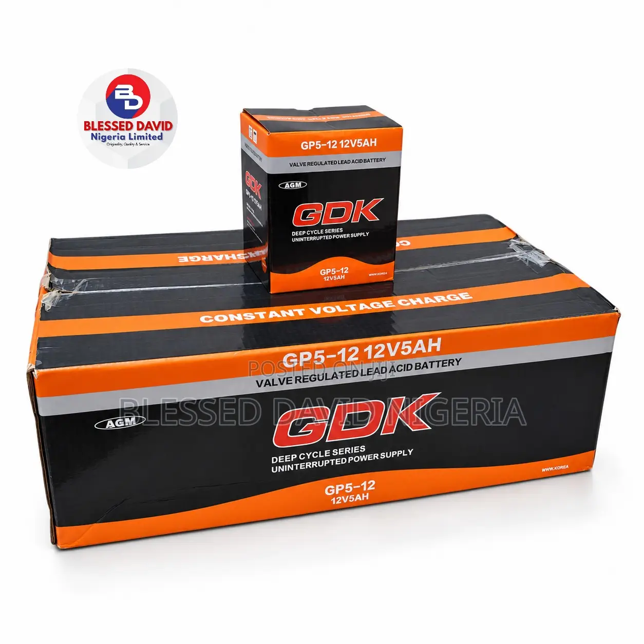 GDK 12V 5Ah Valve Regulated Lead Acid Battery
