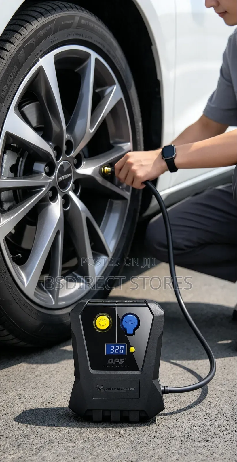 Michelin Compact Micro Digital Tyre Inflator 4 Car, Motorbike & Cycle