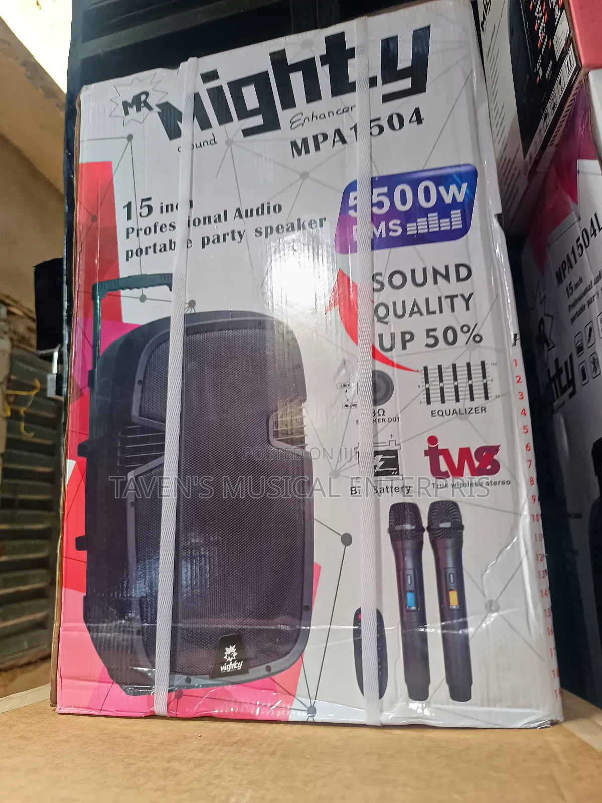 Mighty MPA1504L 15 Inch Rechargeable Public Address System