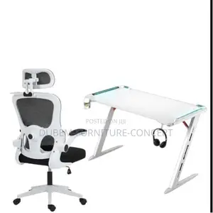 A Set of Egornomic Office Chair & Z Leg Gaming Table