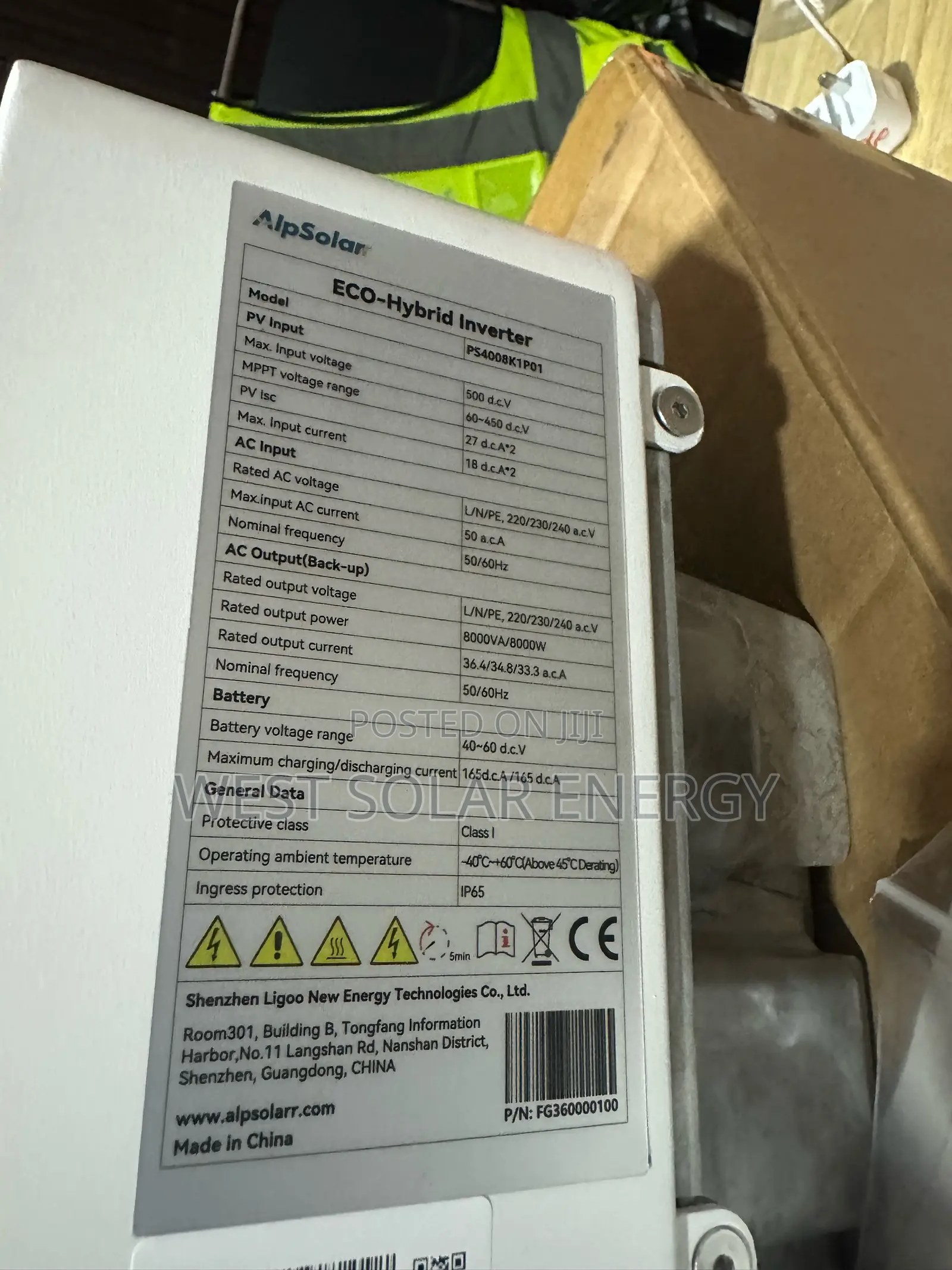 8Kva 48V AlpSolar Hybrid Solar Inverter
