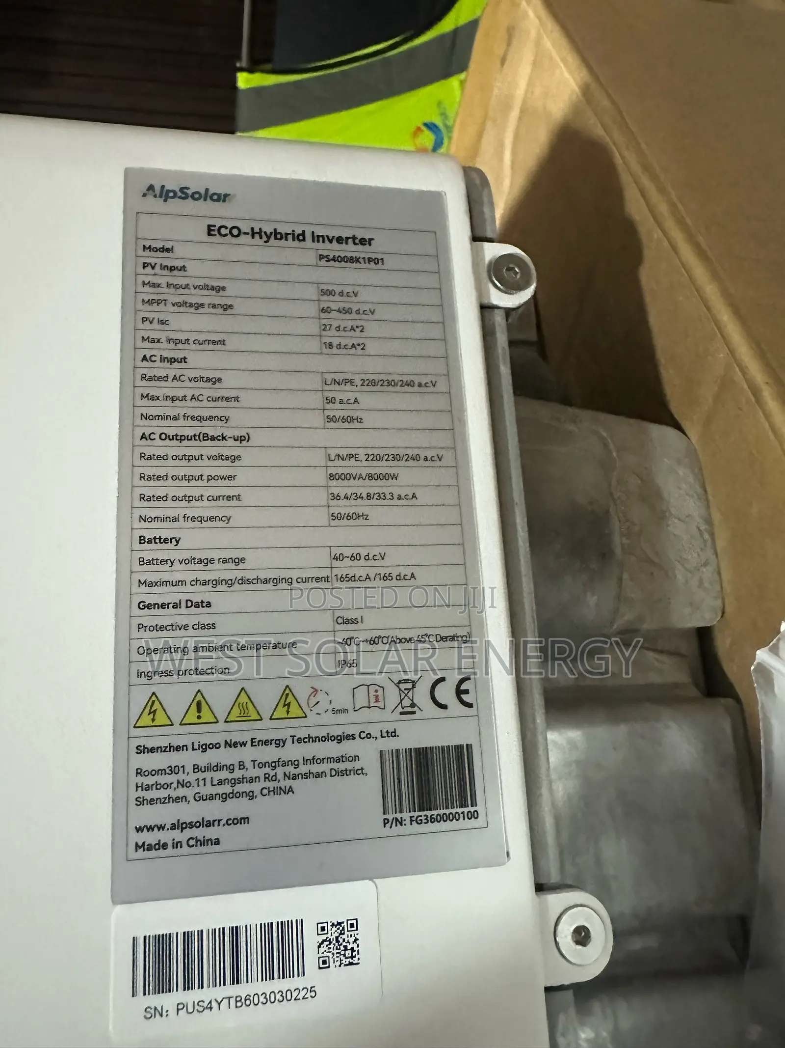 8KVA 48V AlpSolar Hybrid Solar Inverter
