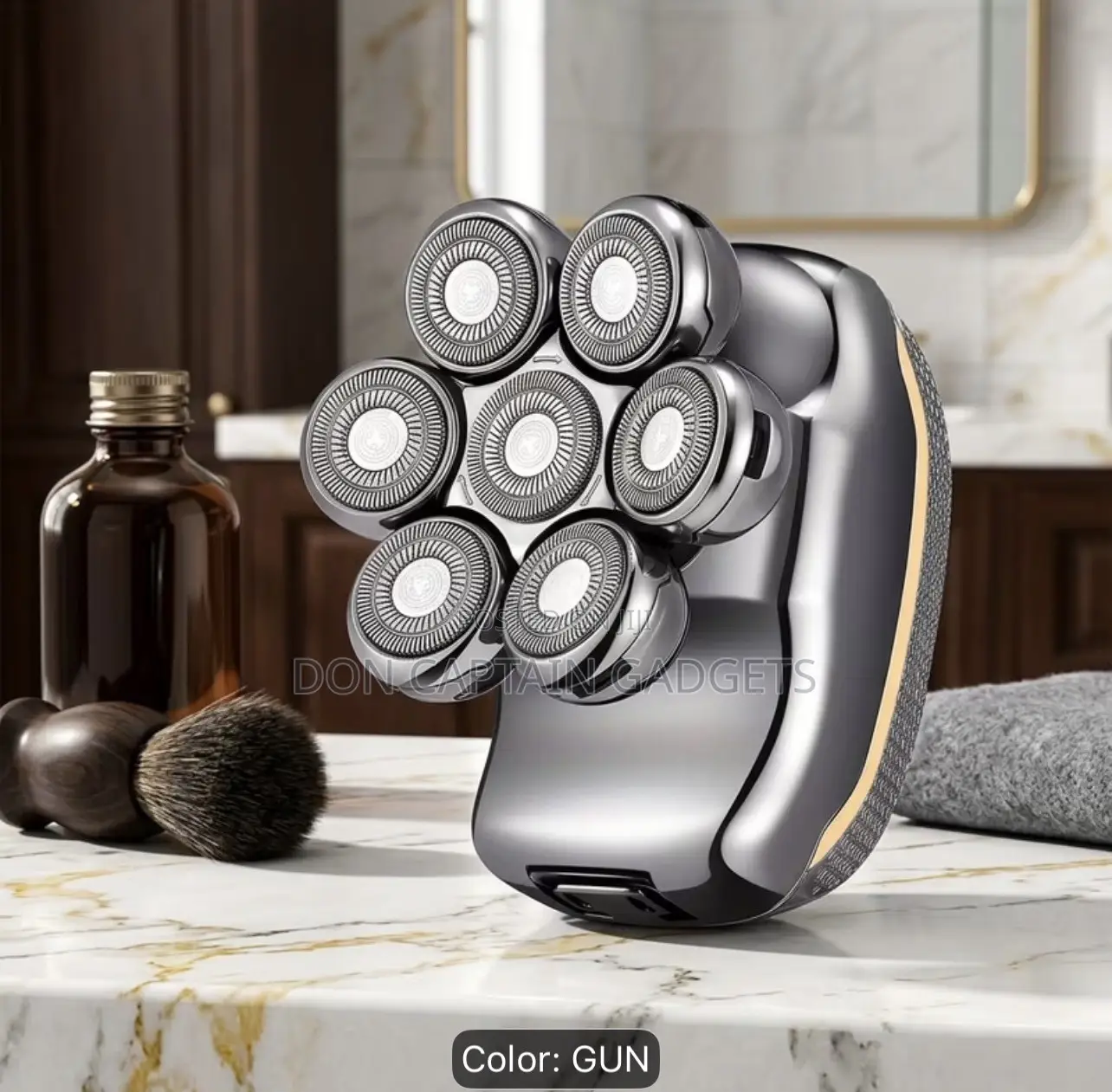 Rechargeable Cordless Electric Shaver for Men - With 7 Rotary Heads