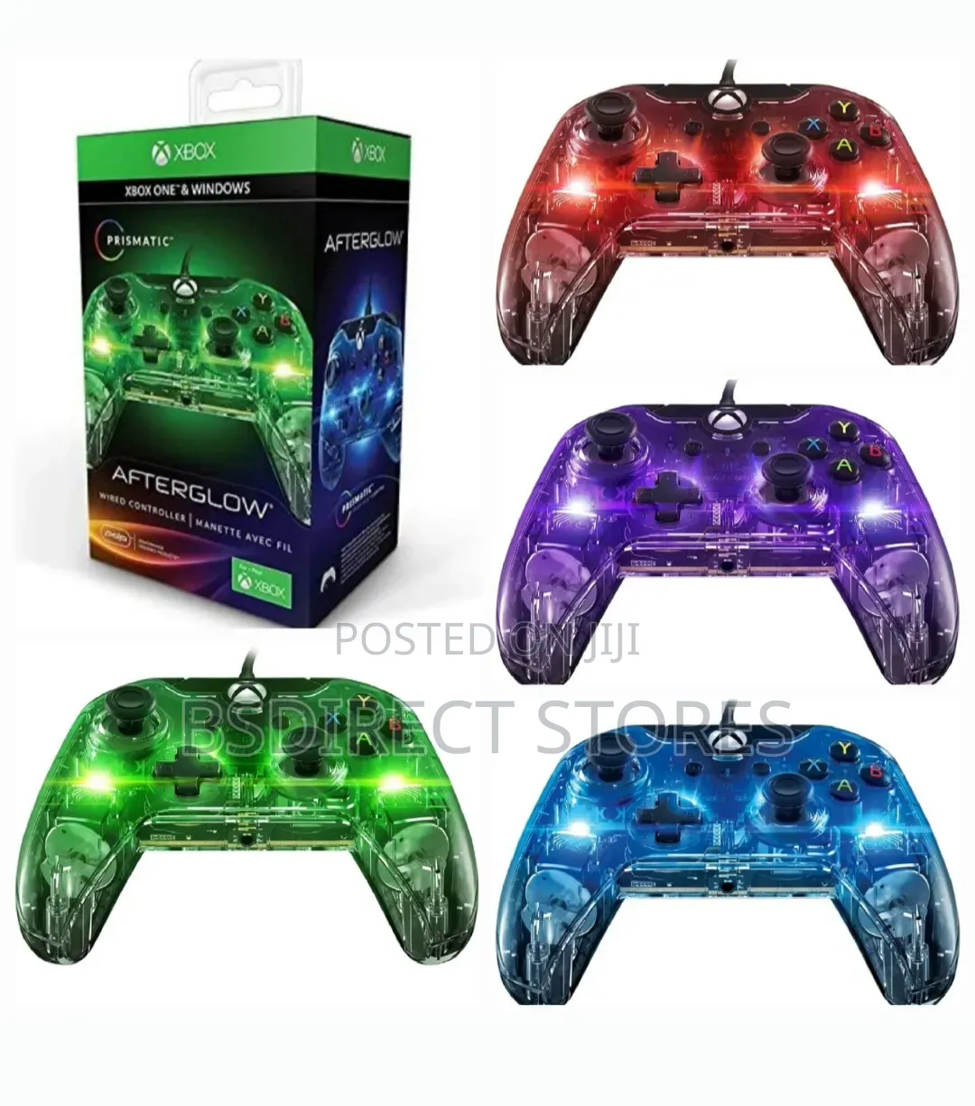 PDP Afterglow LED Wired Game Controller- Xbox Series XS, Xbox One, PC