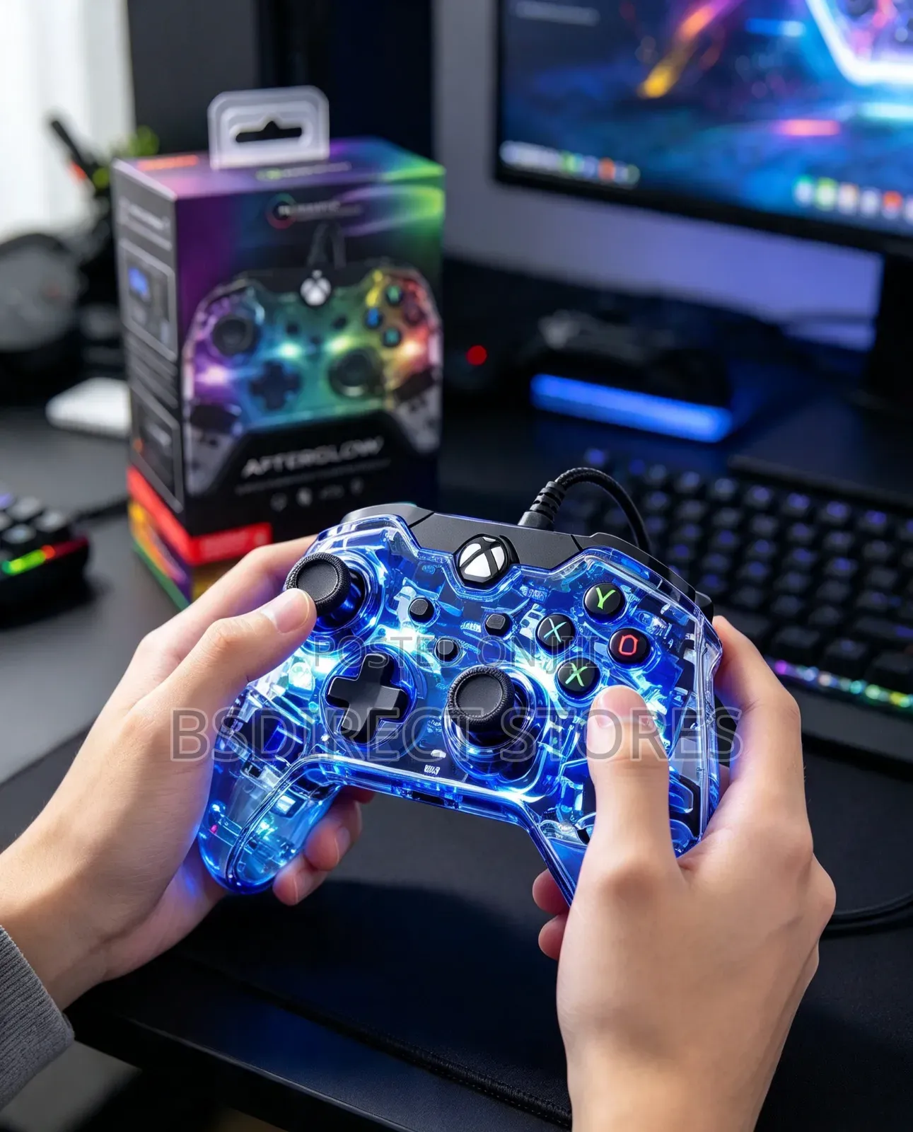 PDP Afterglow LED Wired Game Controller- Xbox Series XS, Xbox One, PC