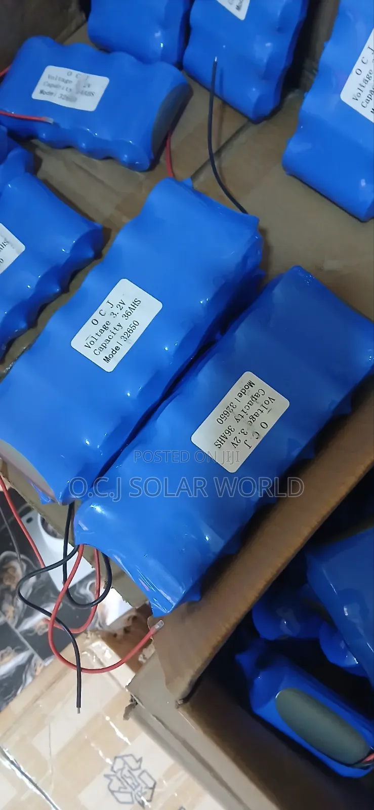 O C J All in One Solar Street Light Battery 3.2volts 36ahs
