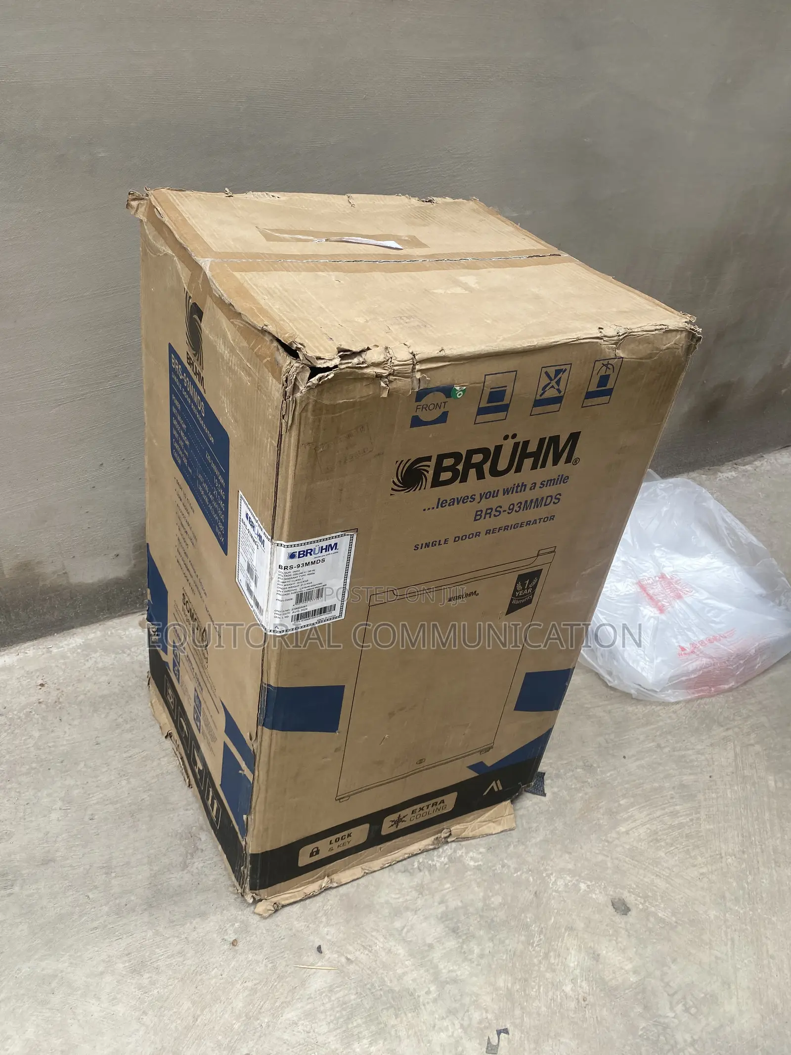 BRUHM BRS-93MMDS 93L Single Door Fridge for Small Room Setups