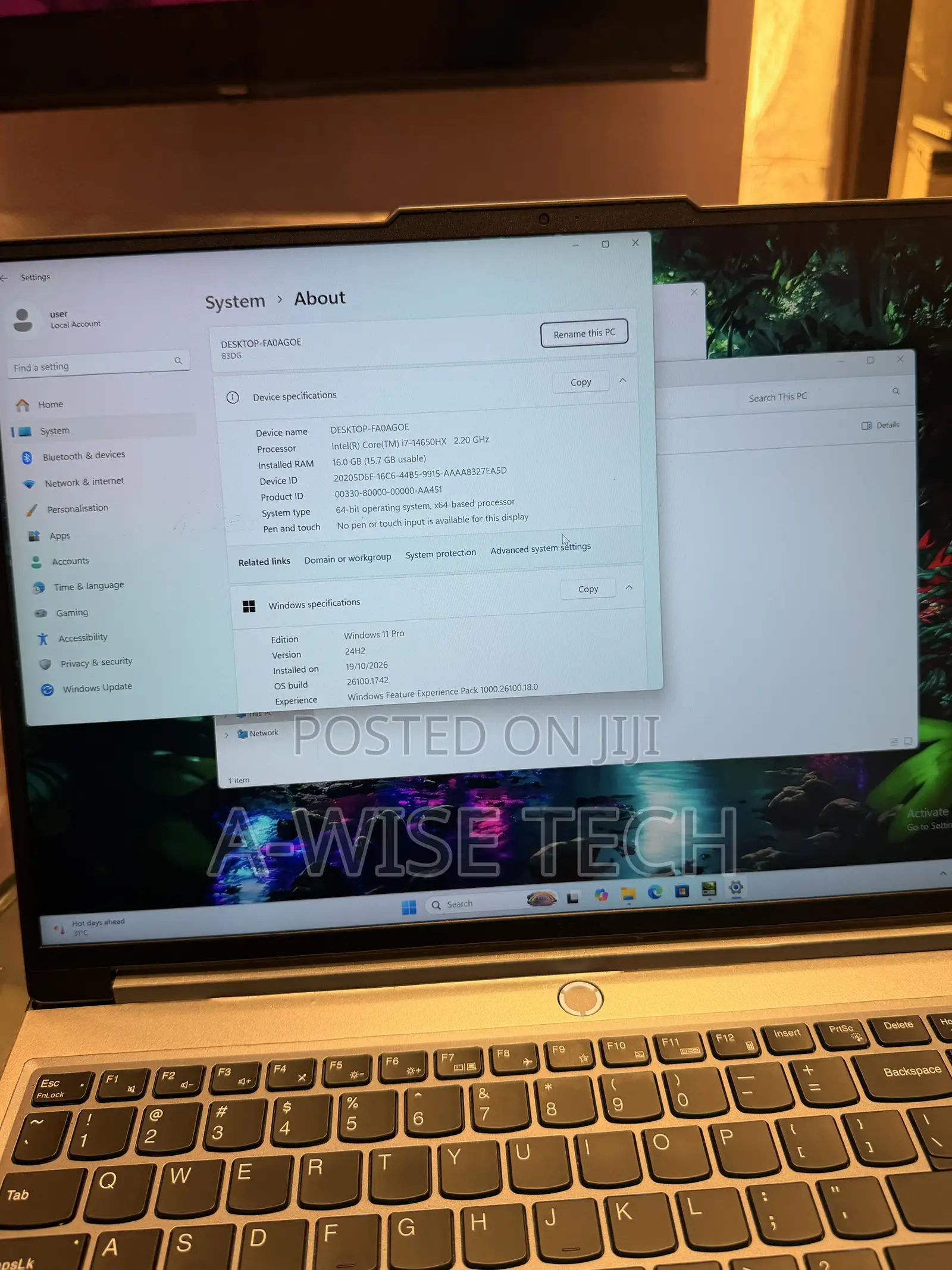 Lenovo Legion Y7000P IRX9 Gaming Laptop 16GB Intel Core i7 SSD 1T