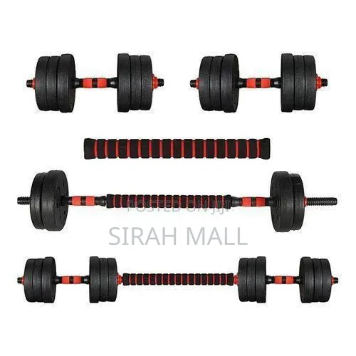 10kg = 5kg × 2 Dumbbell Set With Barbell Extensiona