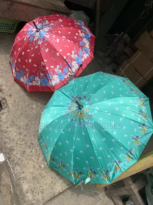 Satin Floral Print Umbrella or Satin Multi-Bone Straight Umbrella