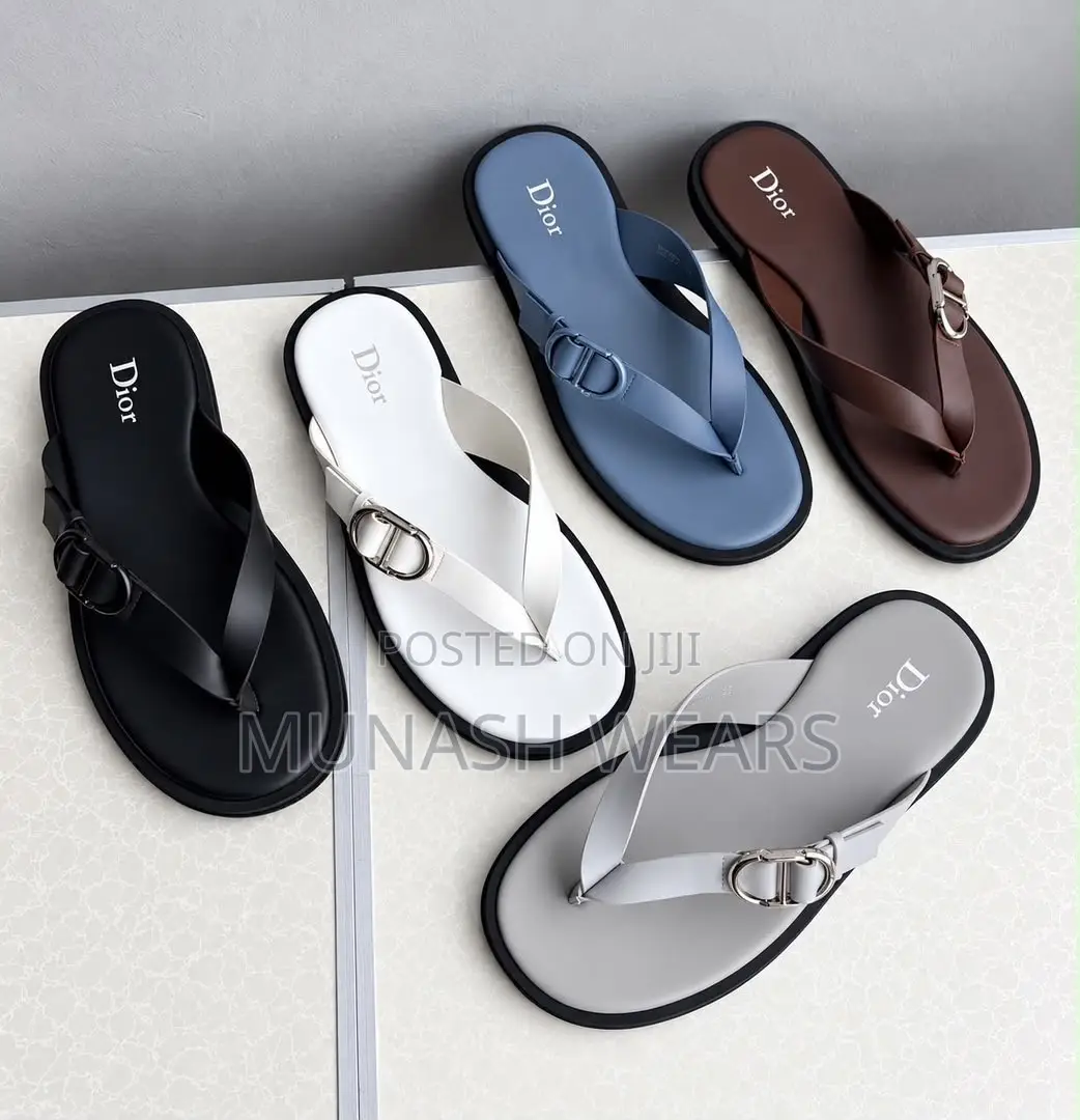 Dior Leather Simple Slipers 40-46 Available in 3 Colors