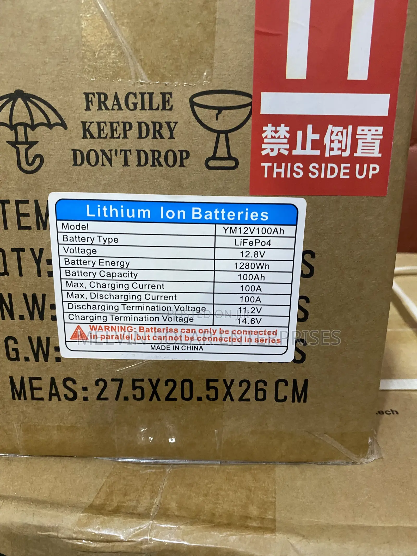 1.28kwh 12v 100ah Across Tech Solar Lithium Ion Phosphate Batteries
