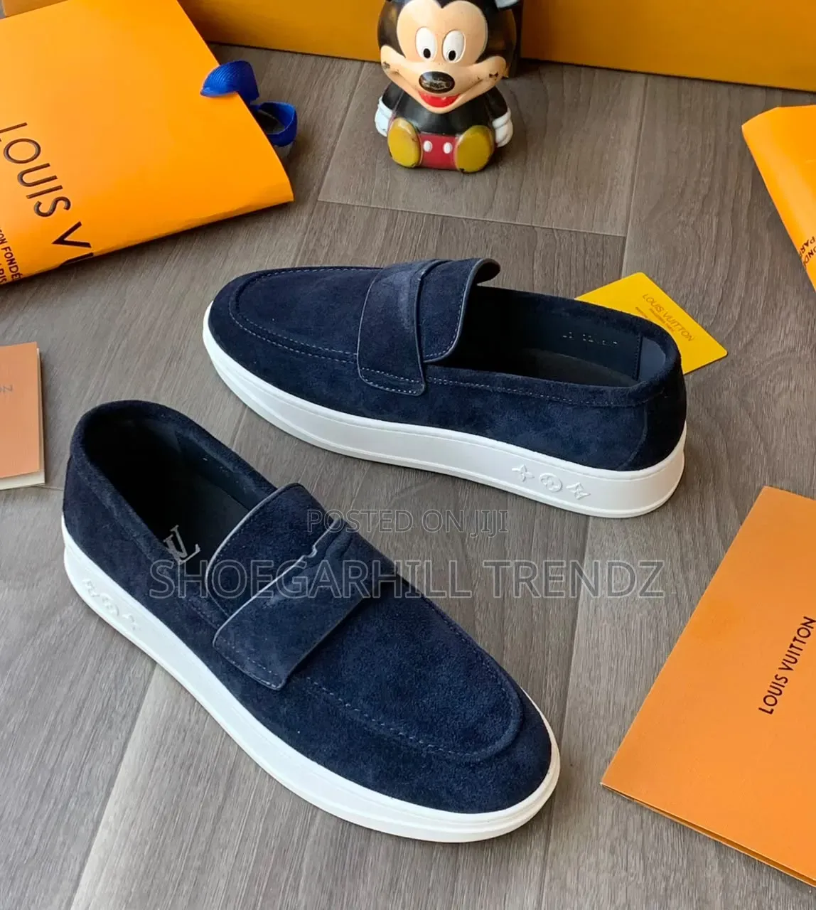 LV Paris Leather and Suede Hybrid Loafers for Men – Luxury Wear