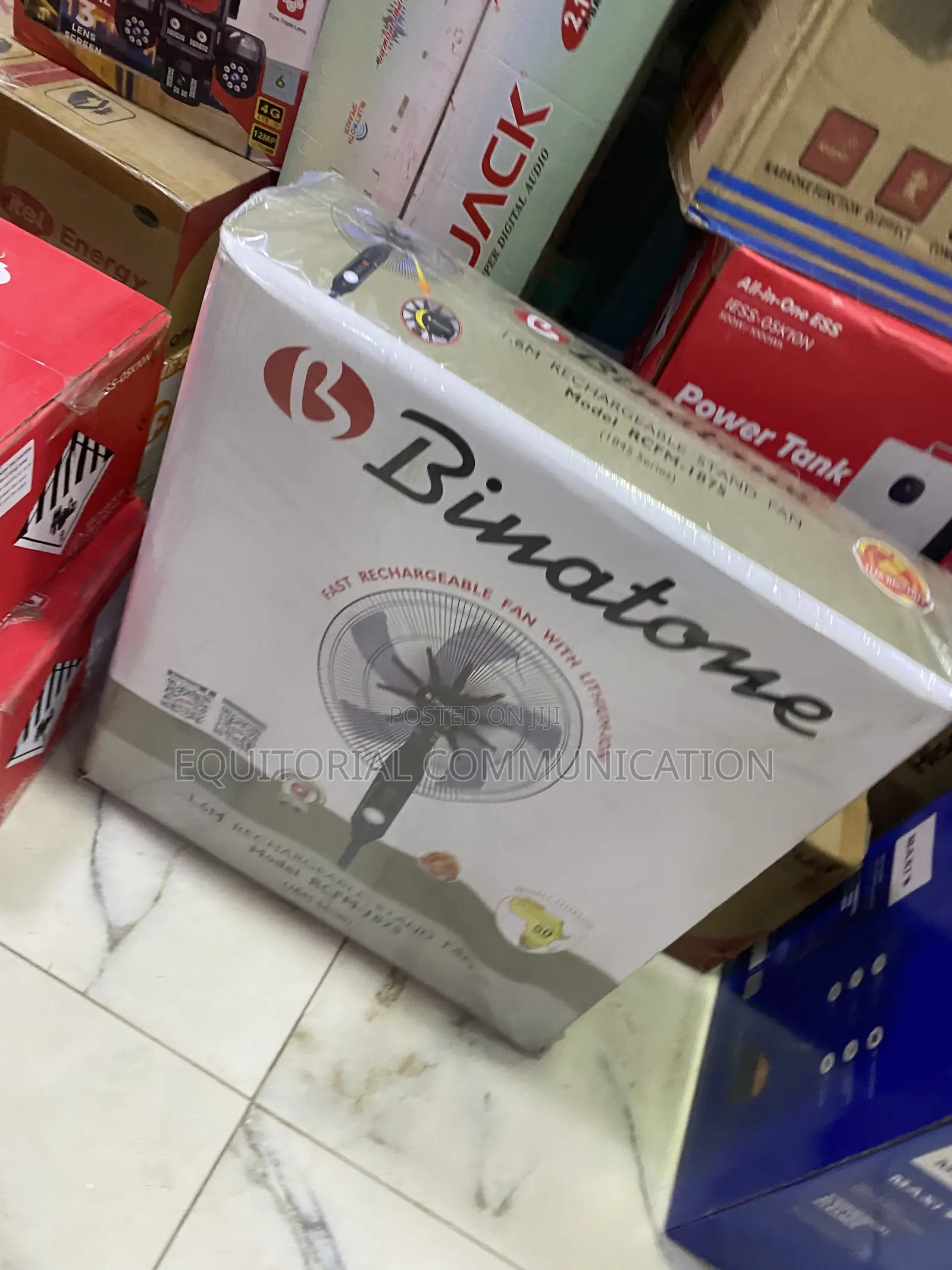 Binatone 1.6M Home Standing Fan RCFM-1875 Rechargeable