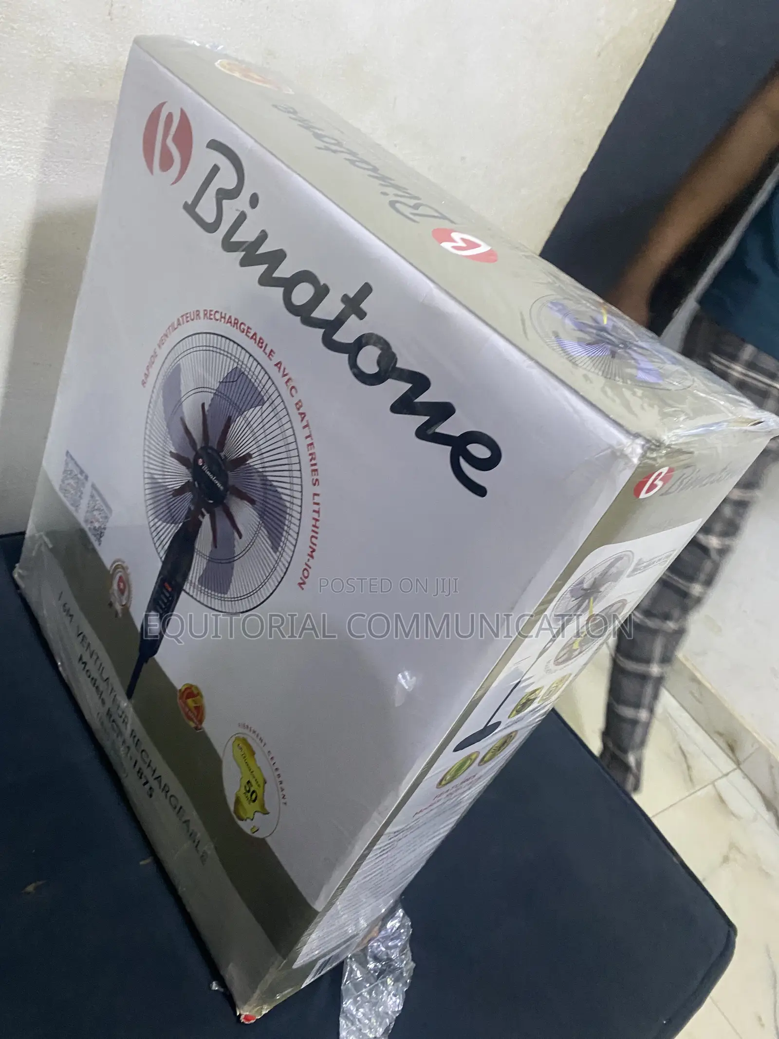 Binatone 1.6M Rechargeable Standing Cooling Fan RCFM-1875