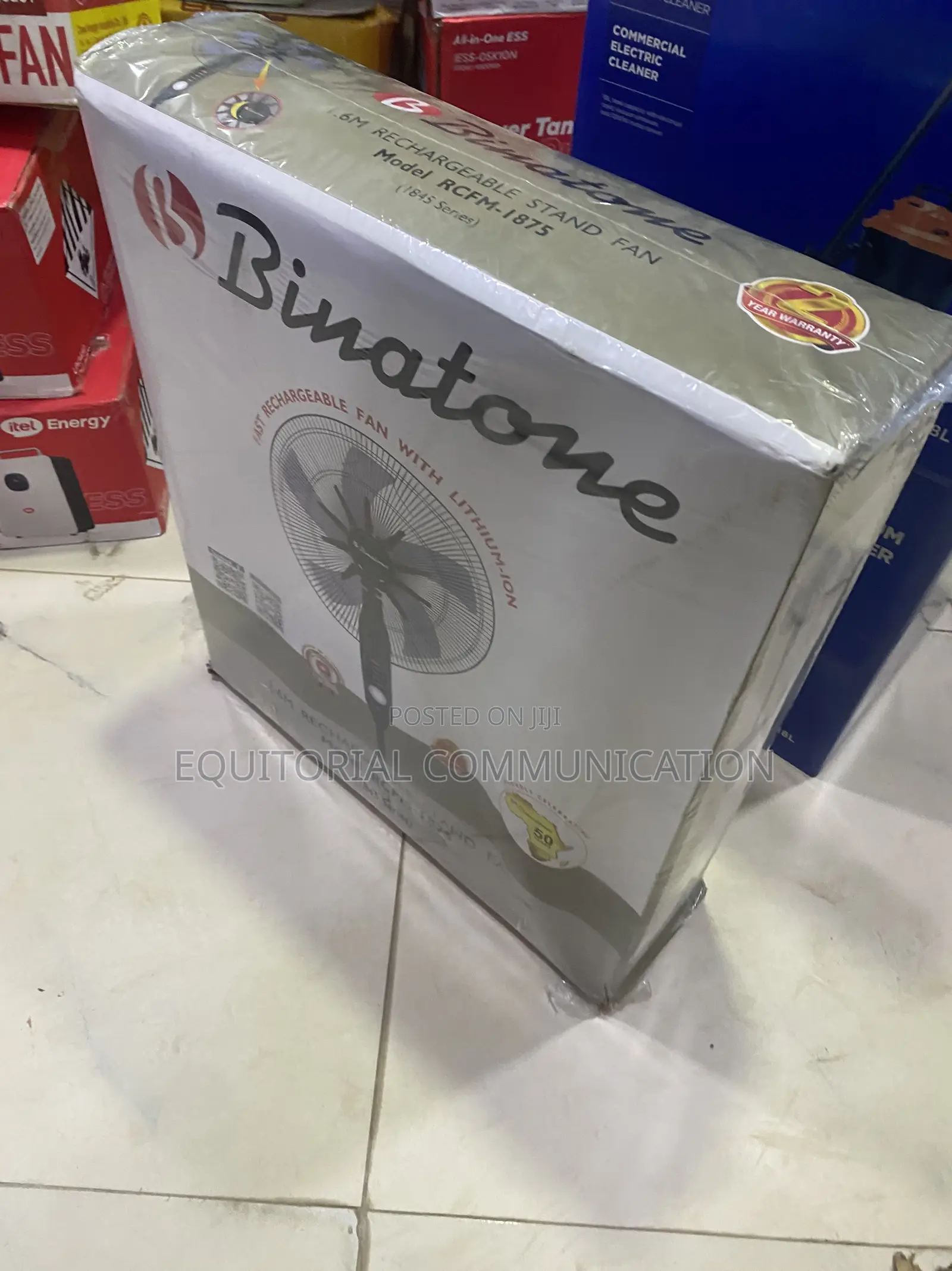 Binatone RCFM-1875 Rechargeable Personal Cooling Stand Fan